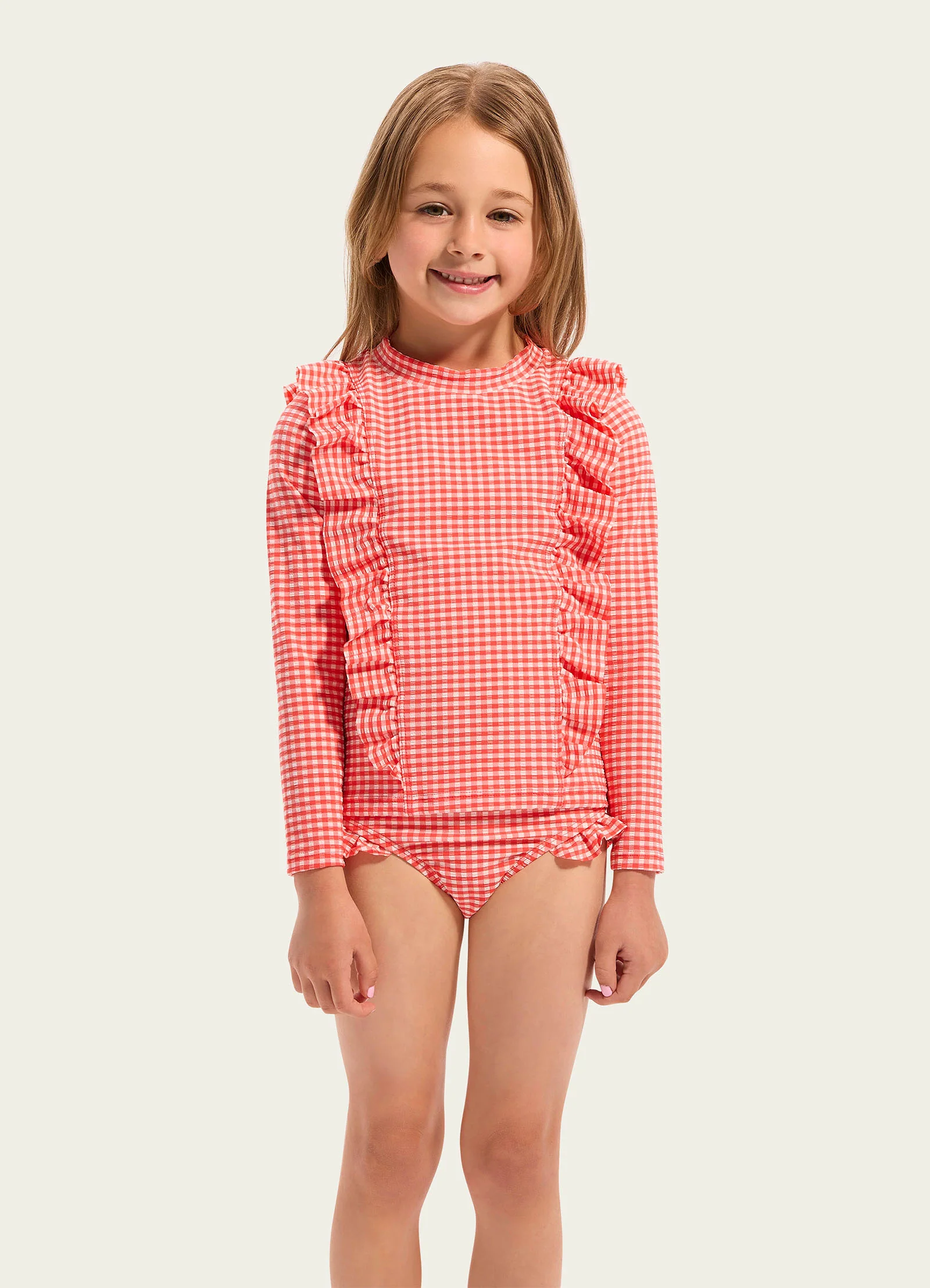 Gingham Rashie Set