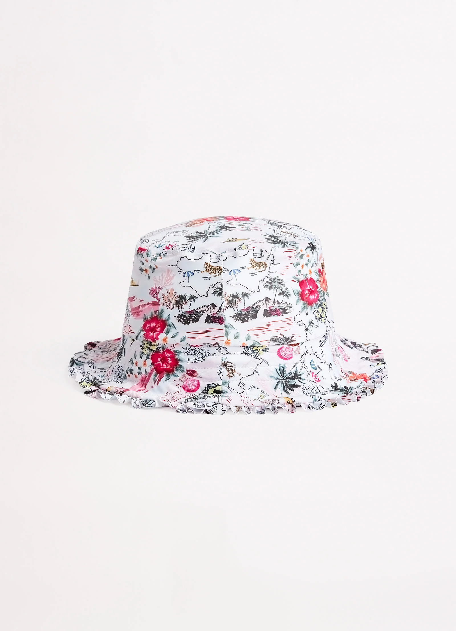 Girls Coast To Coast Bucket Hat  - Pink Coast - Image 2