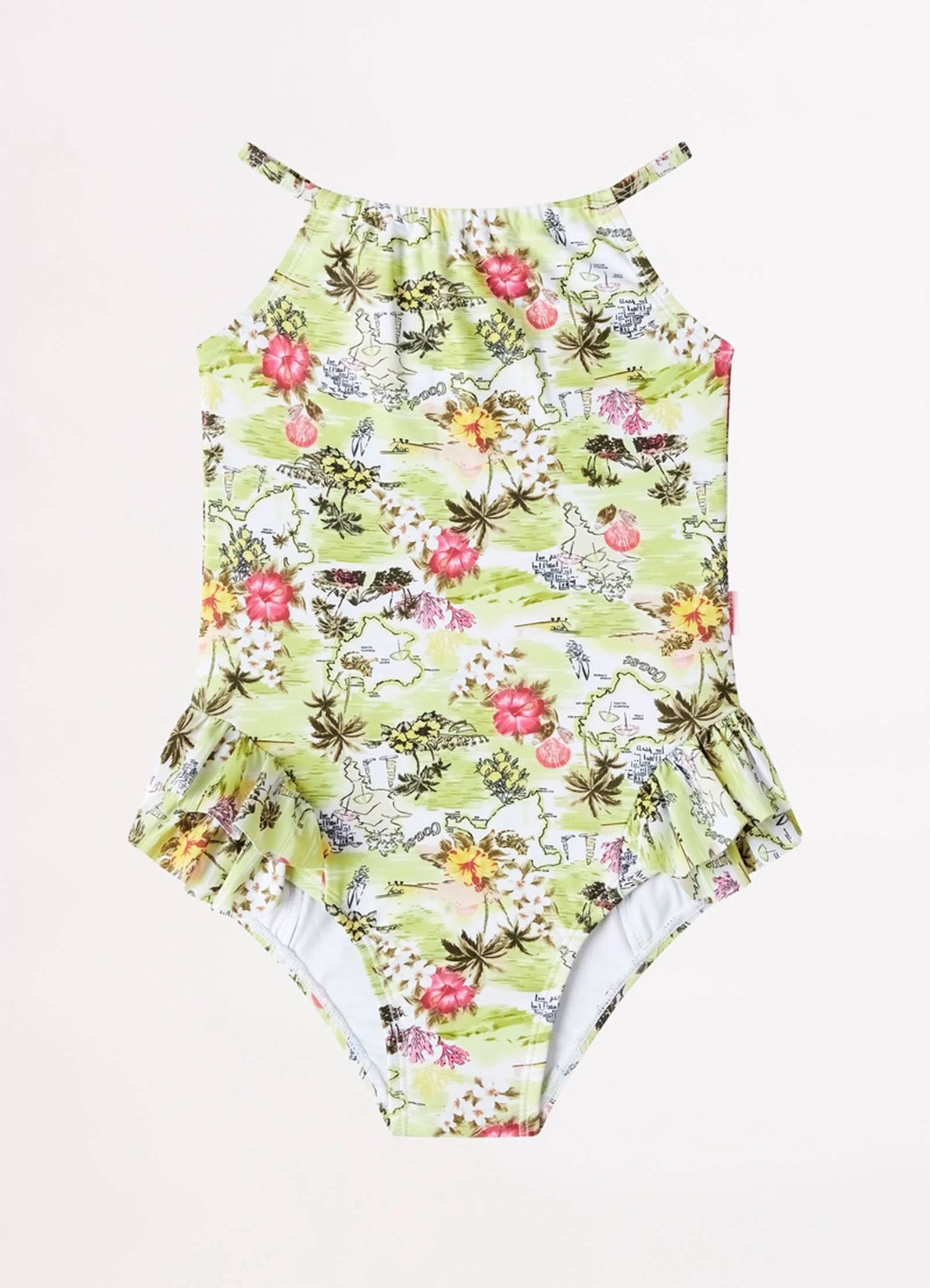 Girls Coast To Coast Halter Neck One  - Lime Coast - Image 3