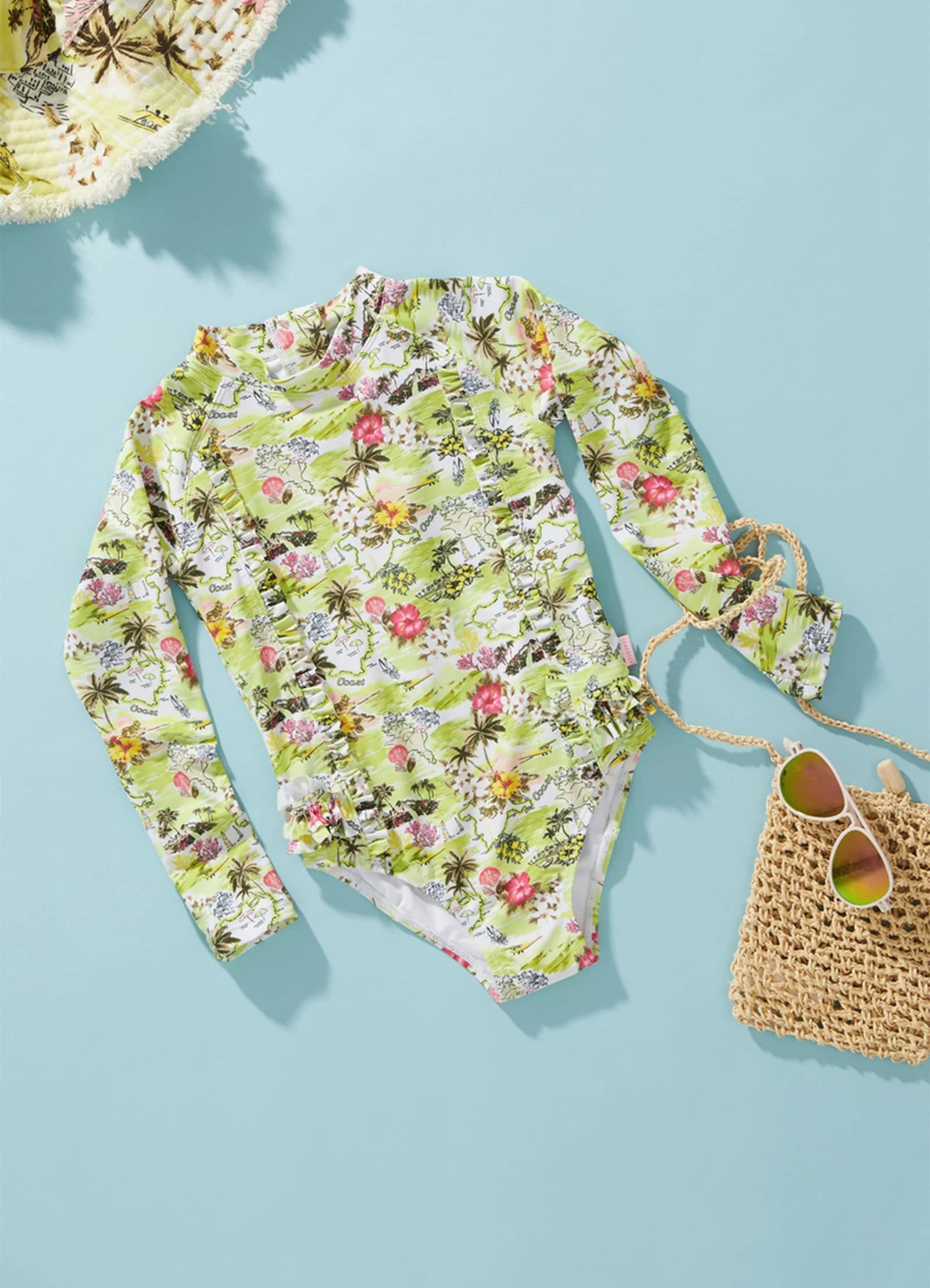 Girls Coast To Coast Paddlesuit  - Lime Coast - Image 2