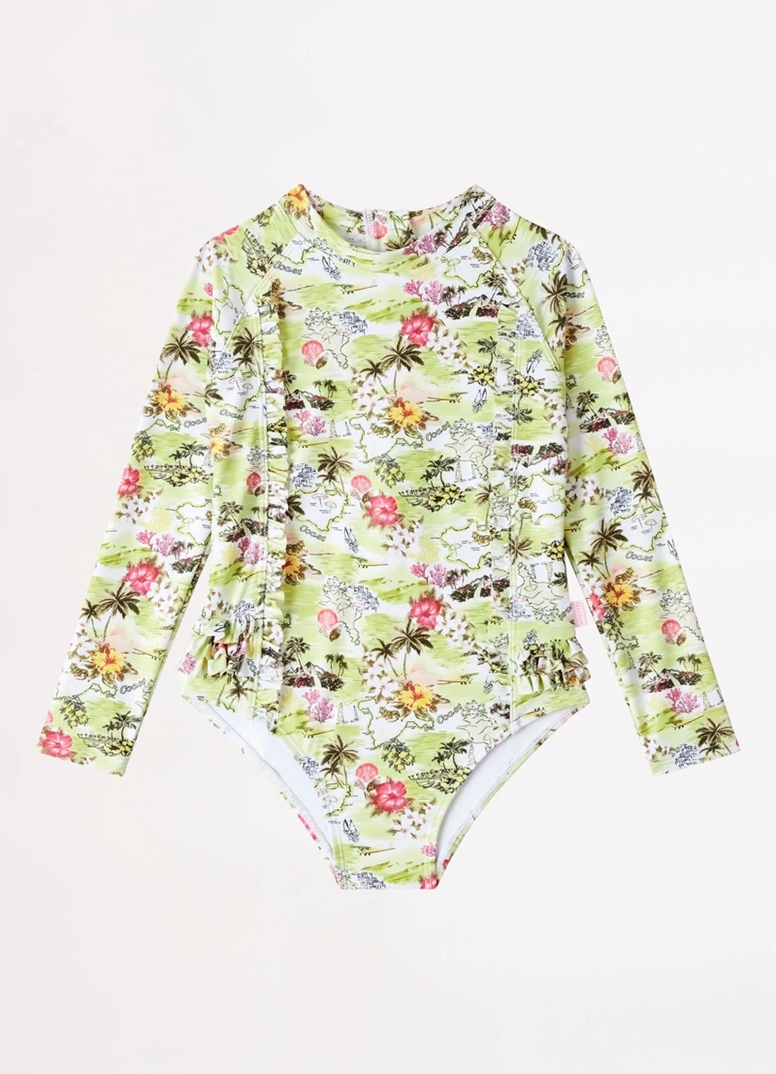 Girls Coast To Coast Paddlesuit  - Lime Coast - Image 3