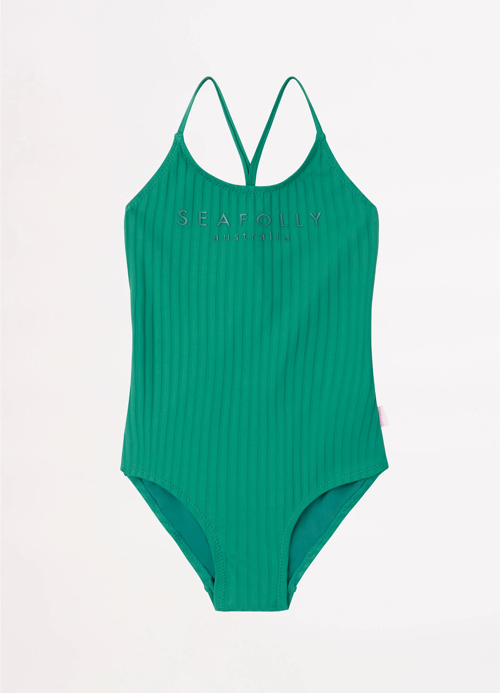 Girls Summer Essential Crossover Strap One Piece - Forest
