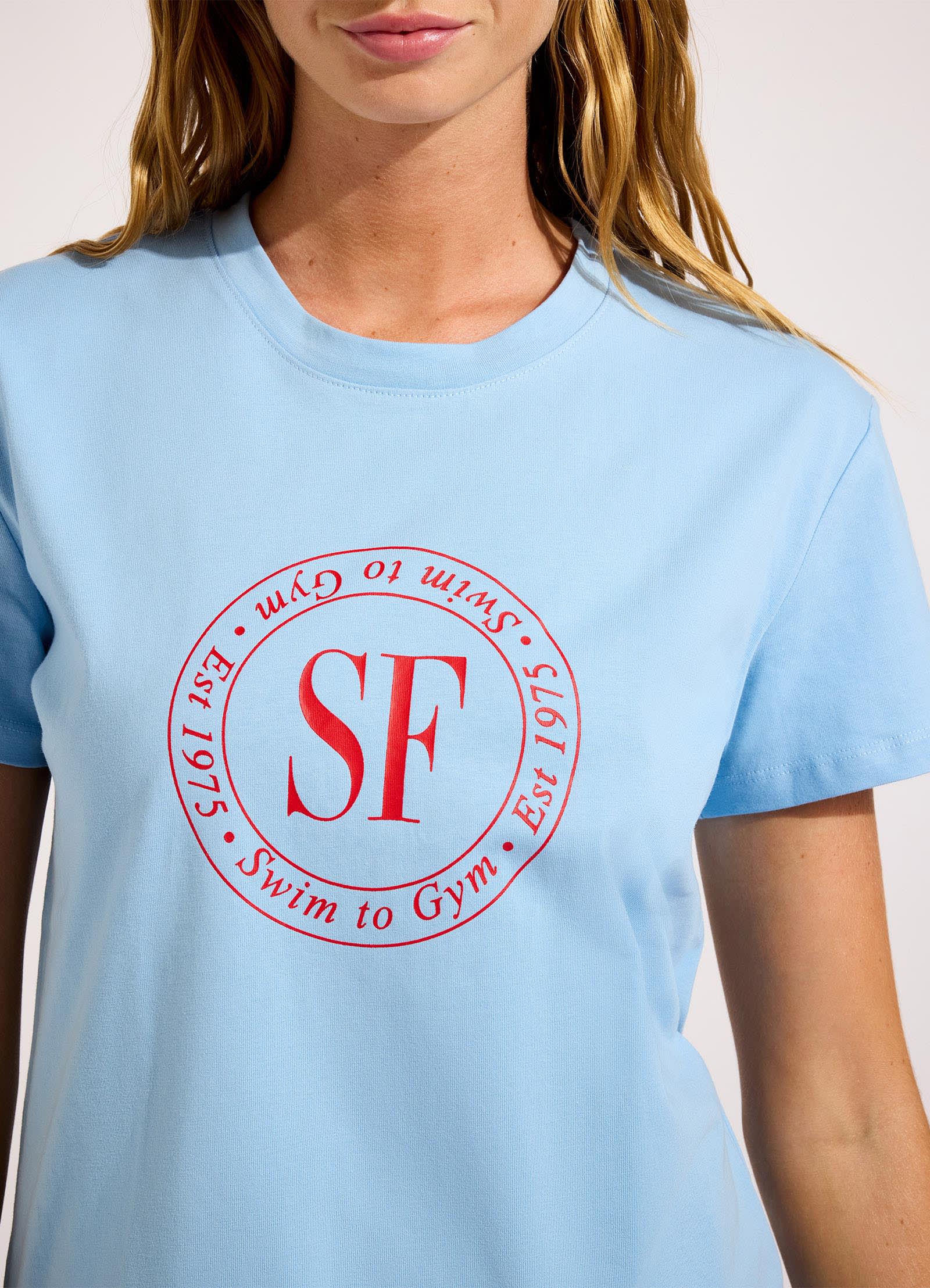Heritage T-Shirt - Powder Blue - Image 5