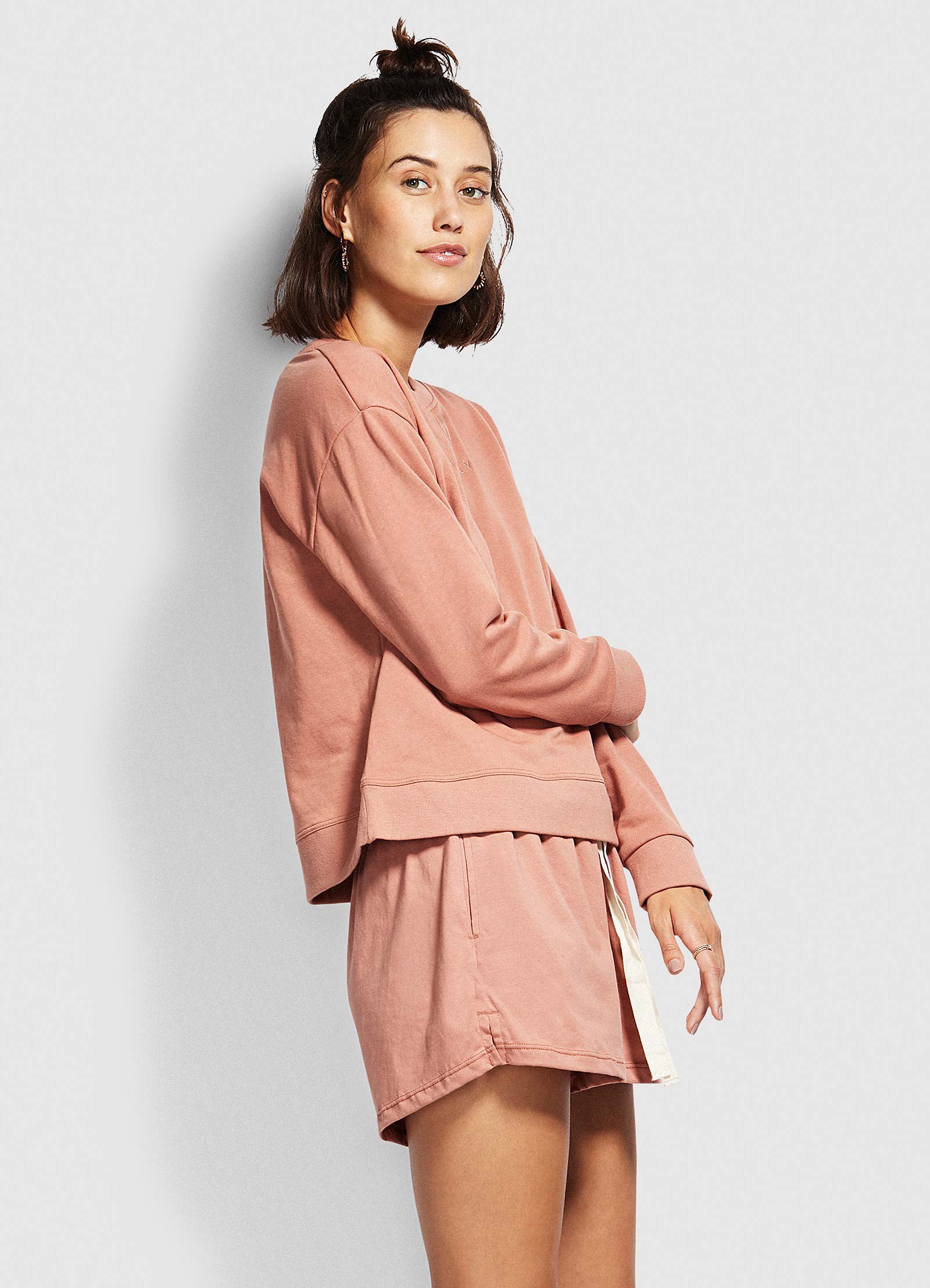 Holiday Crew Neck Sweater - Faded Rose - Image 2