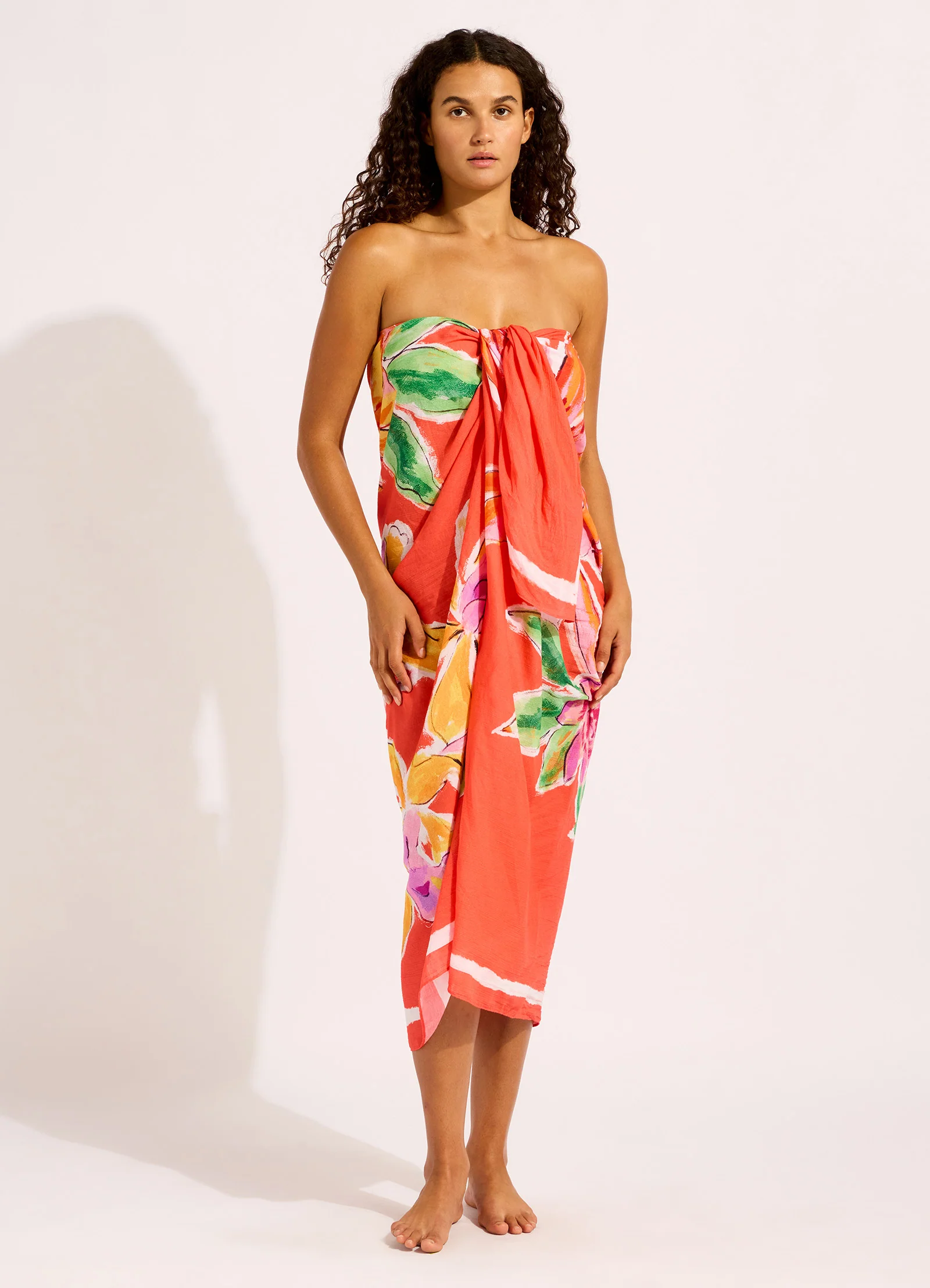 Hothouse Flowers Floral Sarong - Image 6