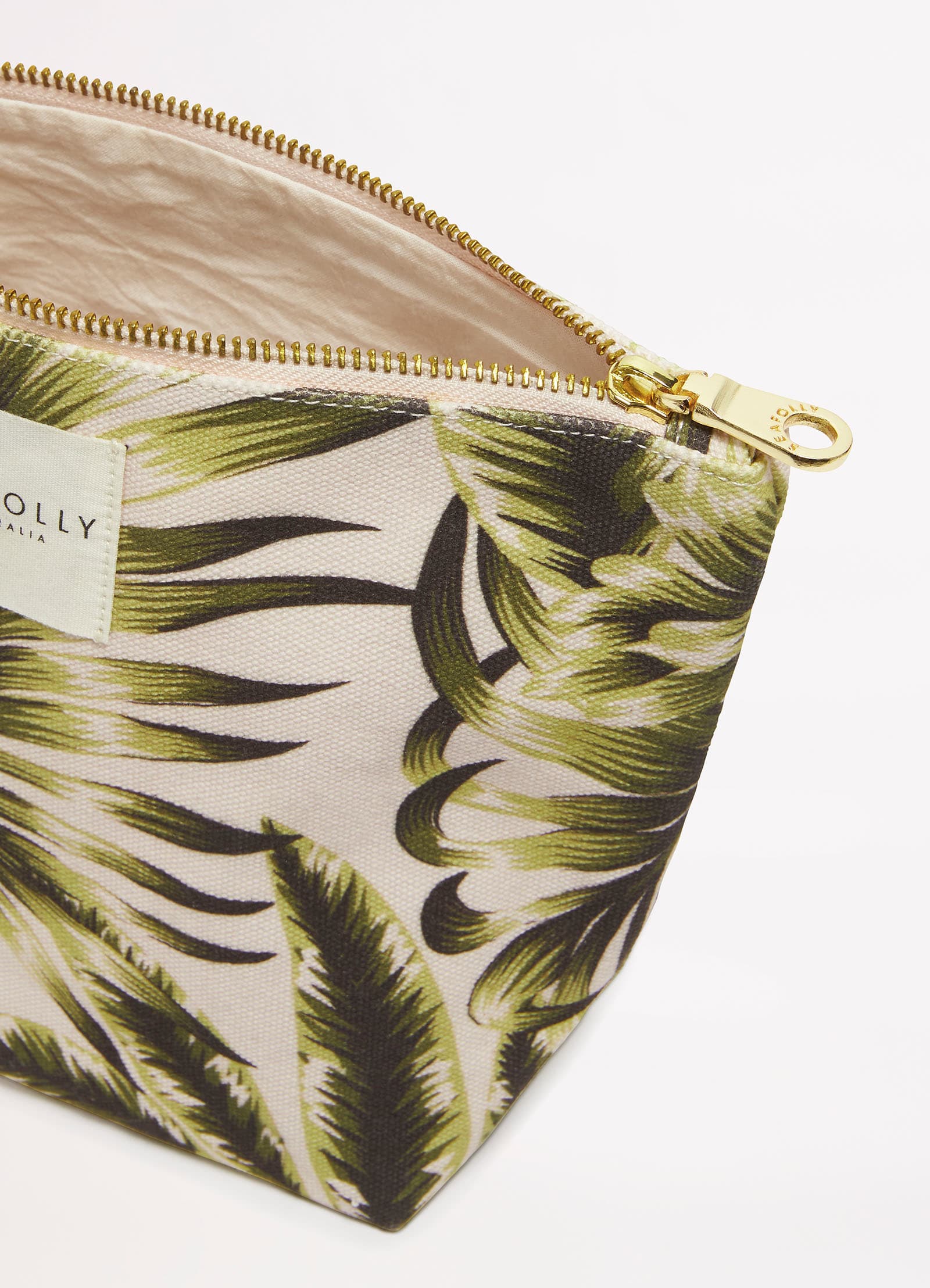 Island In The Sun Canvas Pouch - Avocado - Image 3