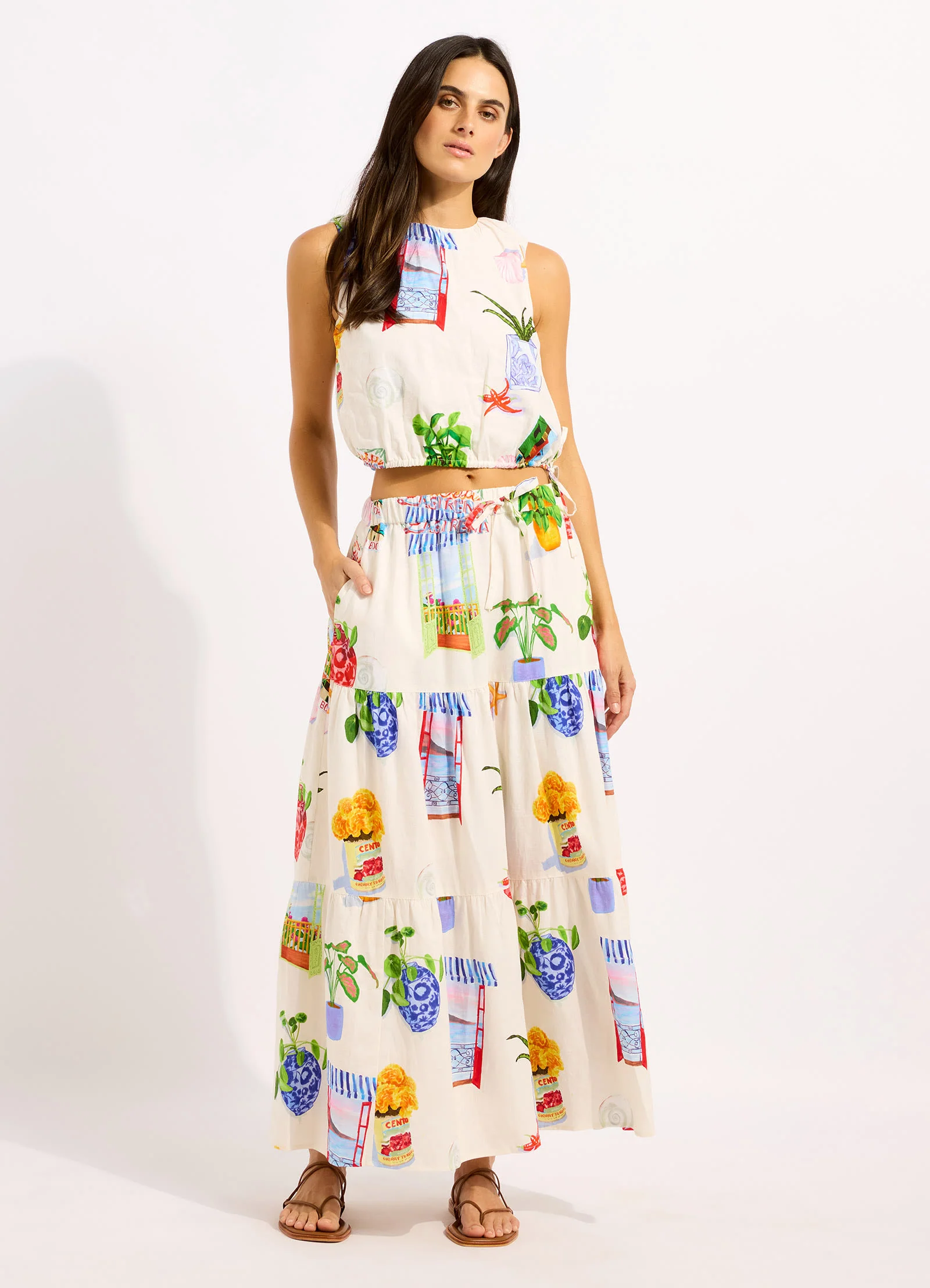 La Boca Drawcord Waist Top