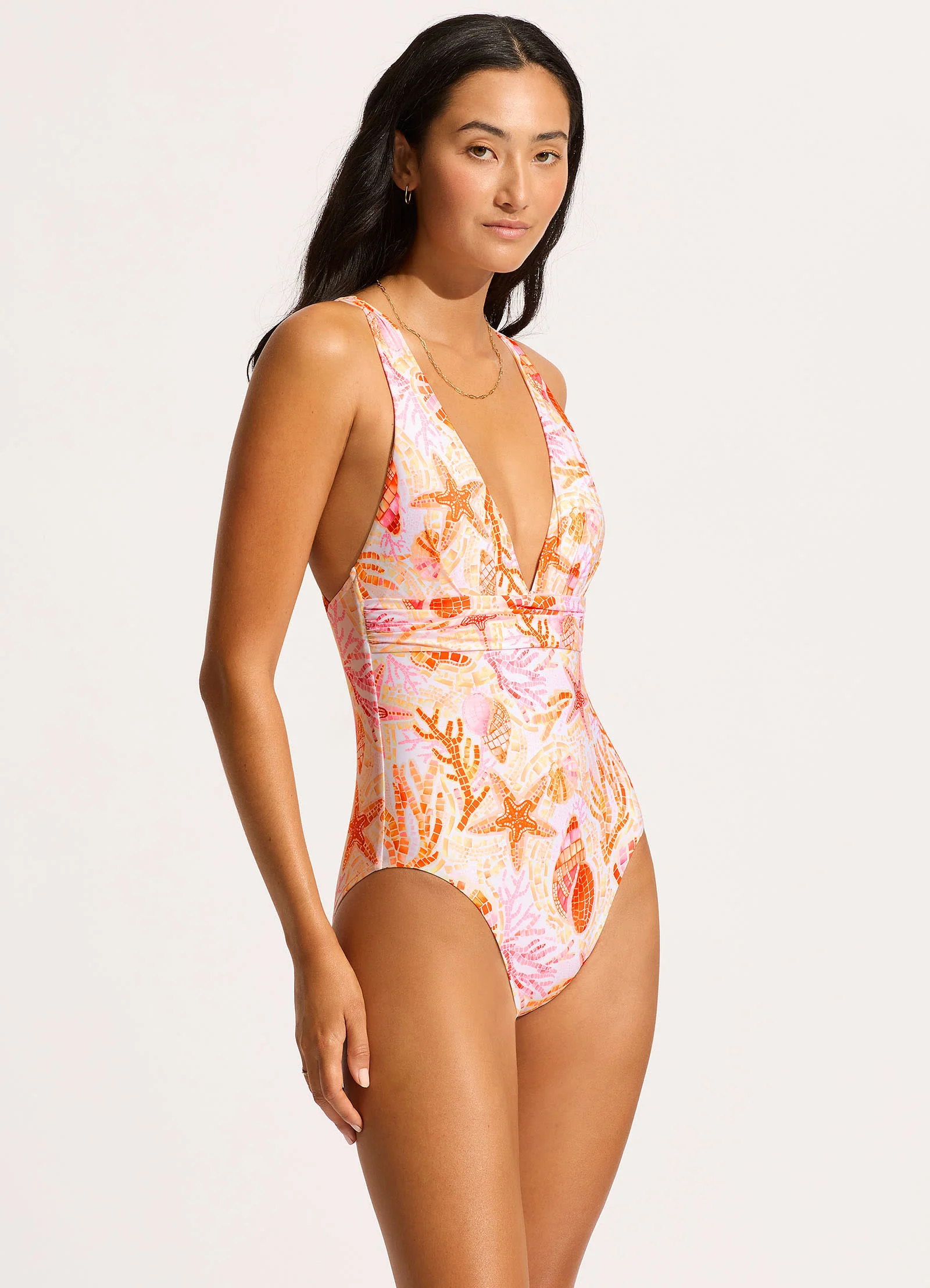 La Mer Cross Back One Piece - White - Image 2