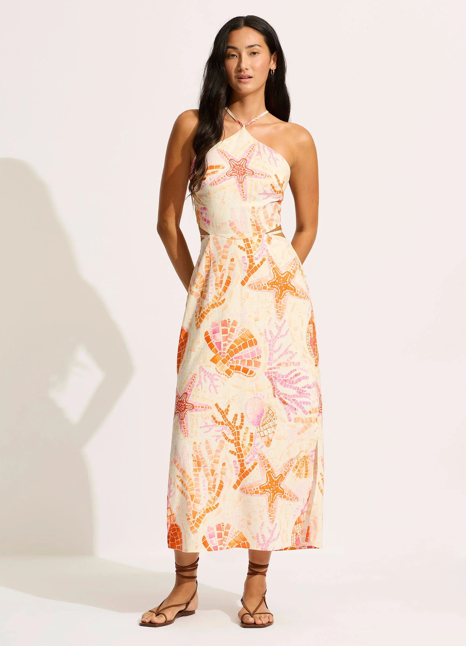 La Mer Cut Out Maxi Dress - White