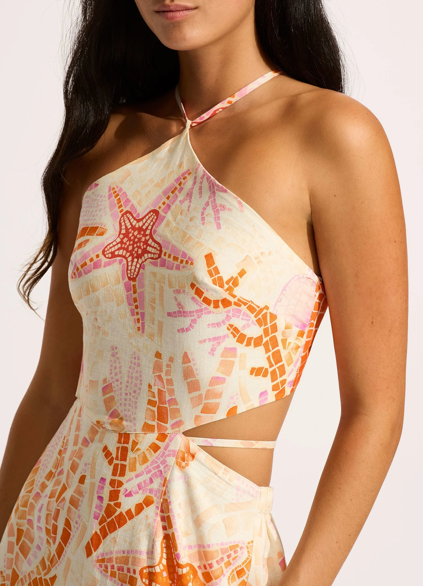 La Mer Cut Out Maxi Dress - White - Image 4