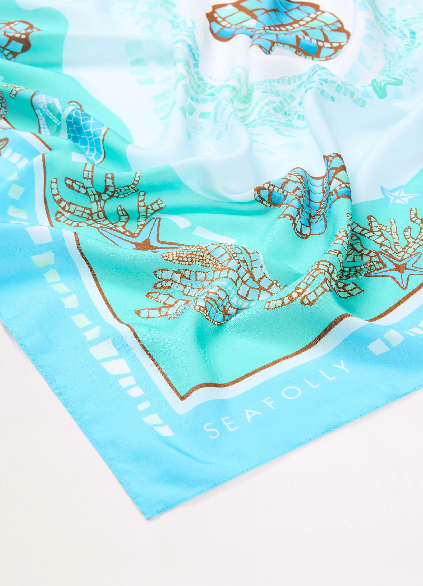 La Mer Scarf - Aquatic Blue - Image 4