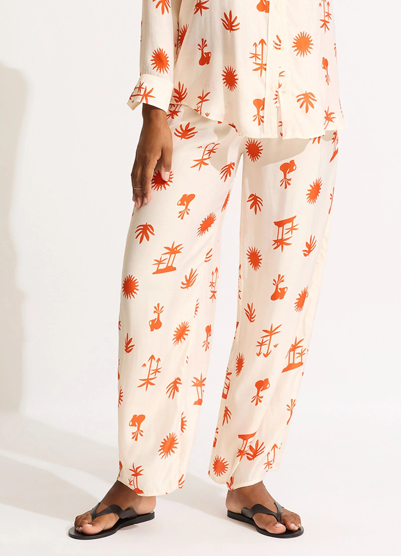 La Palma Silk Pant - Tamarillo - Image 2