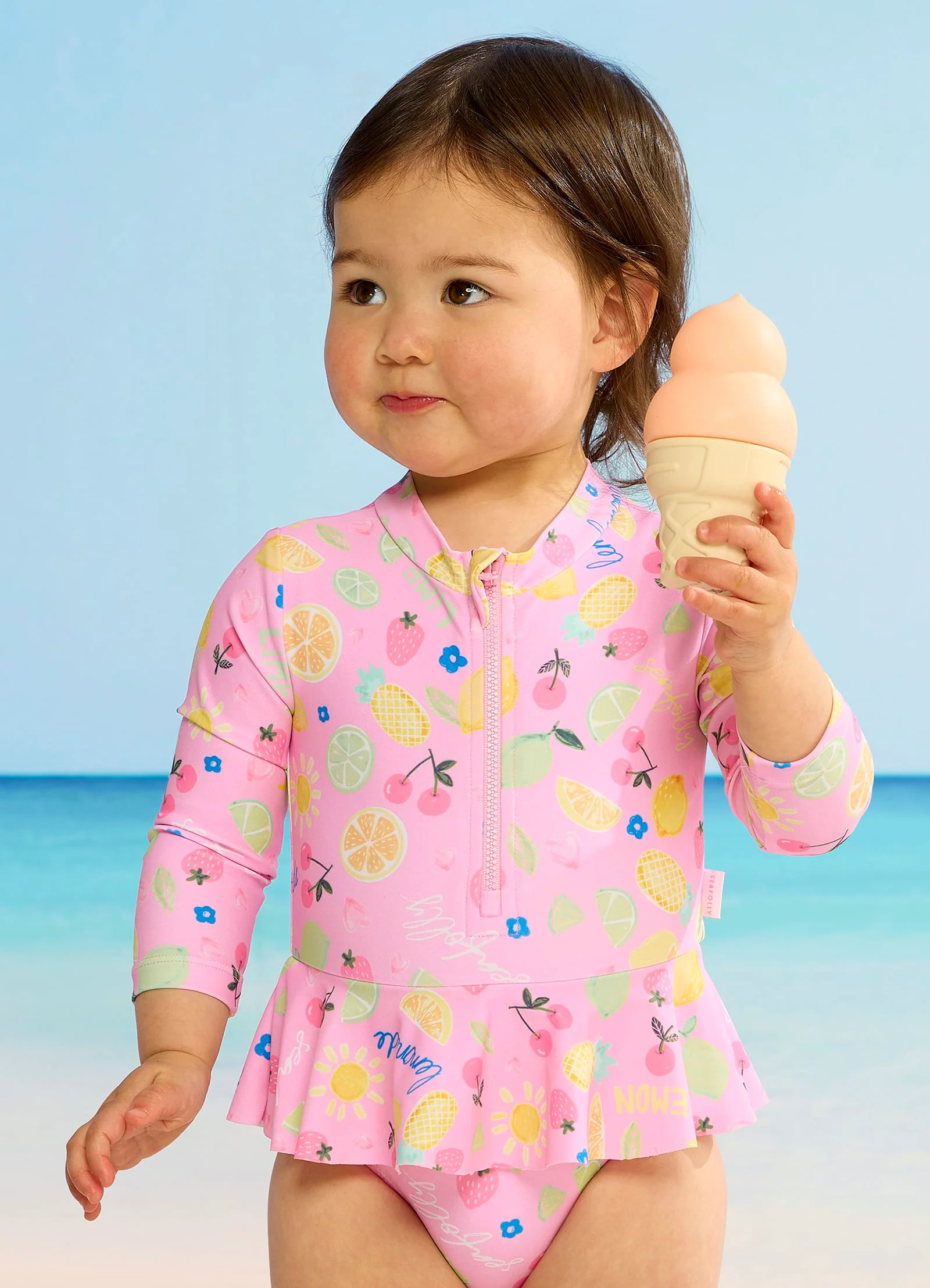 Lemon Lime Flounce Sunsuit - Lemon Lime