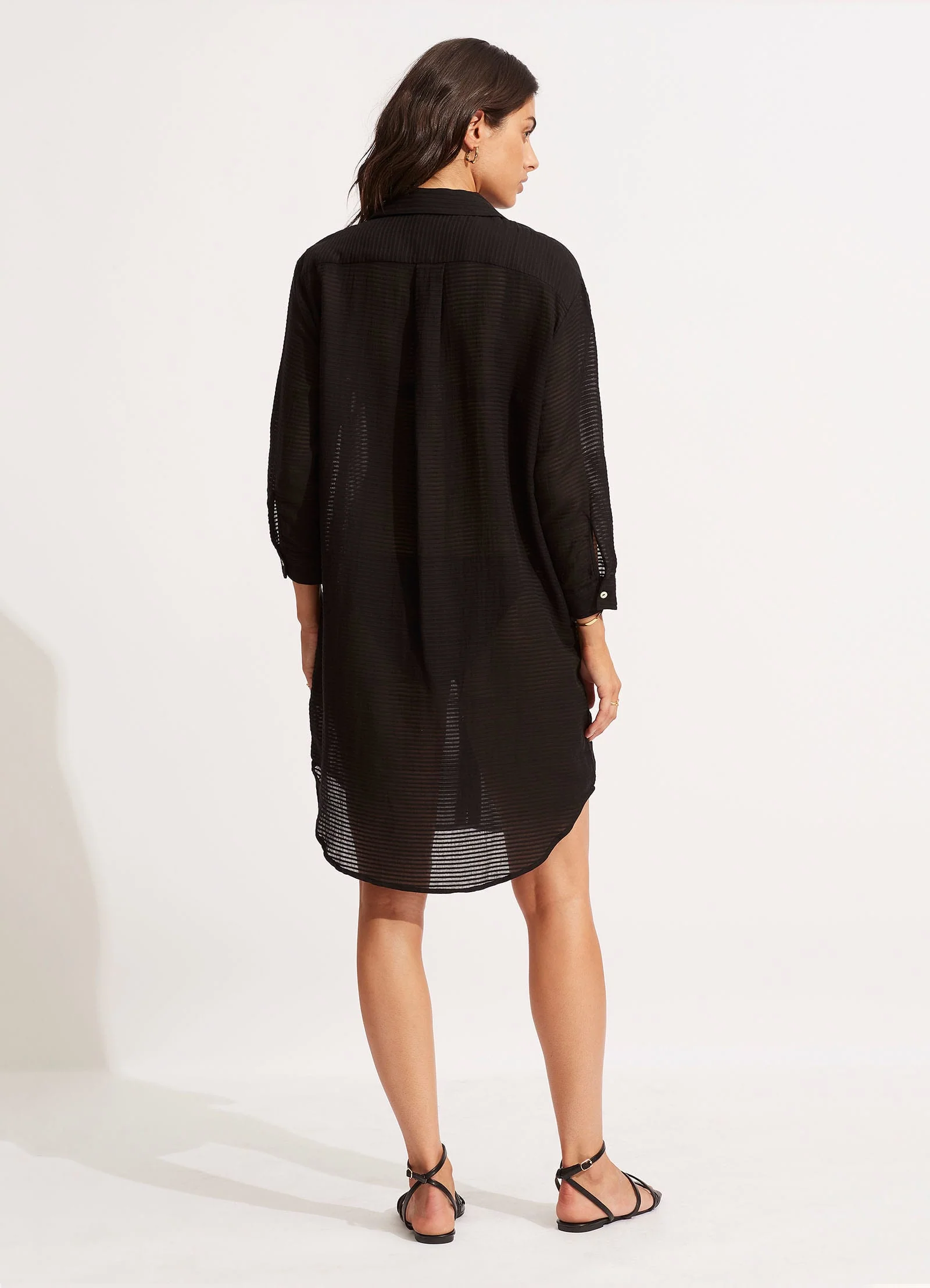 Longshore Cover Up - Black - Image 4