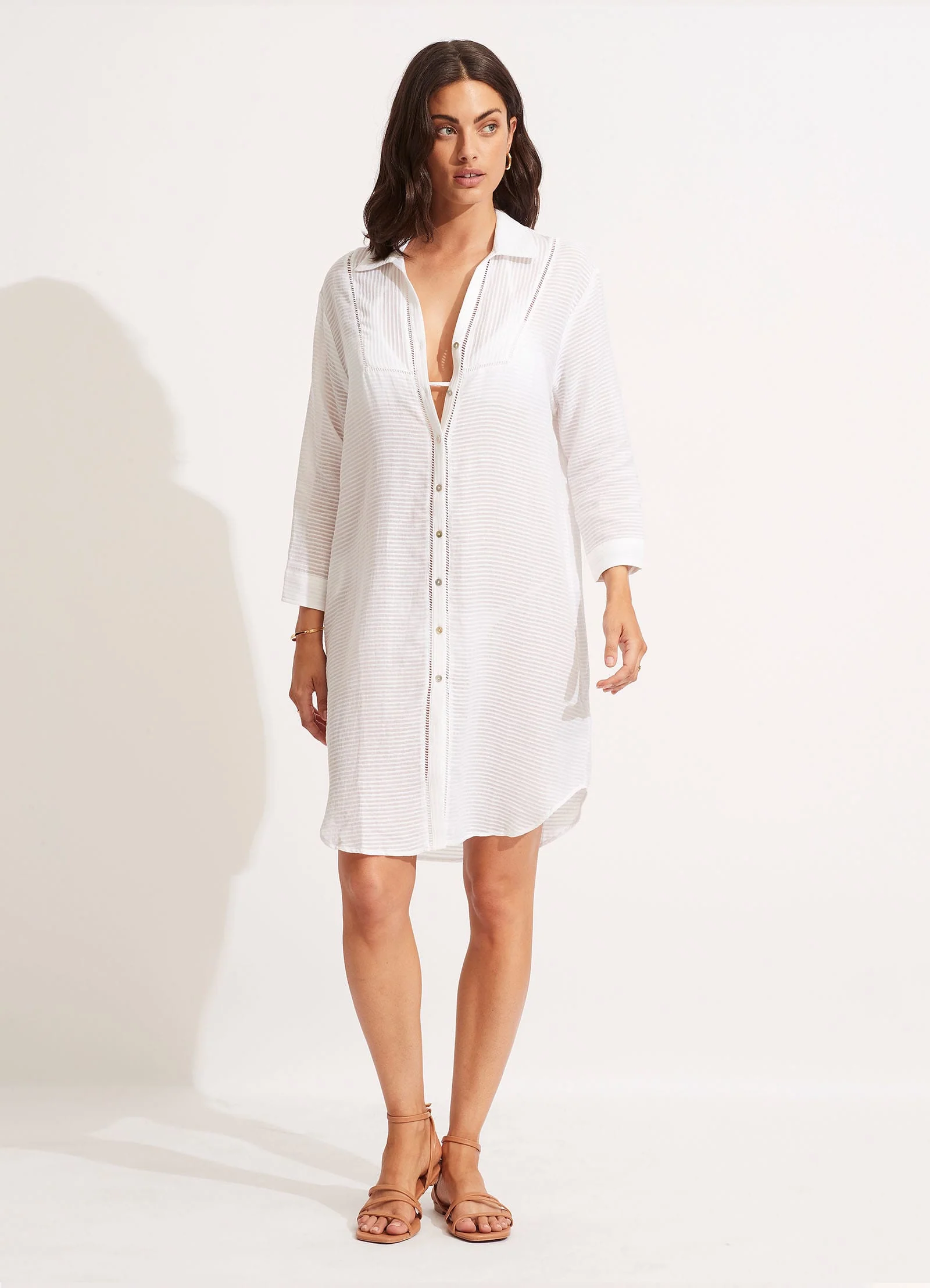 Longshore Cover Up - White - Image 2