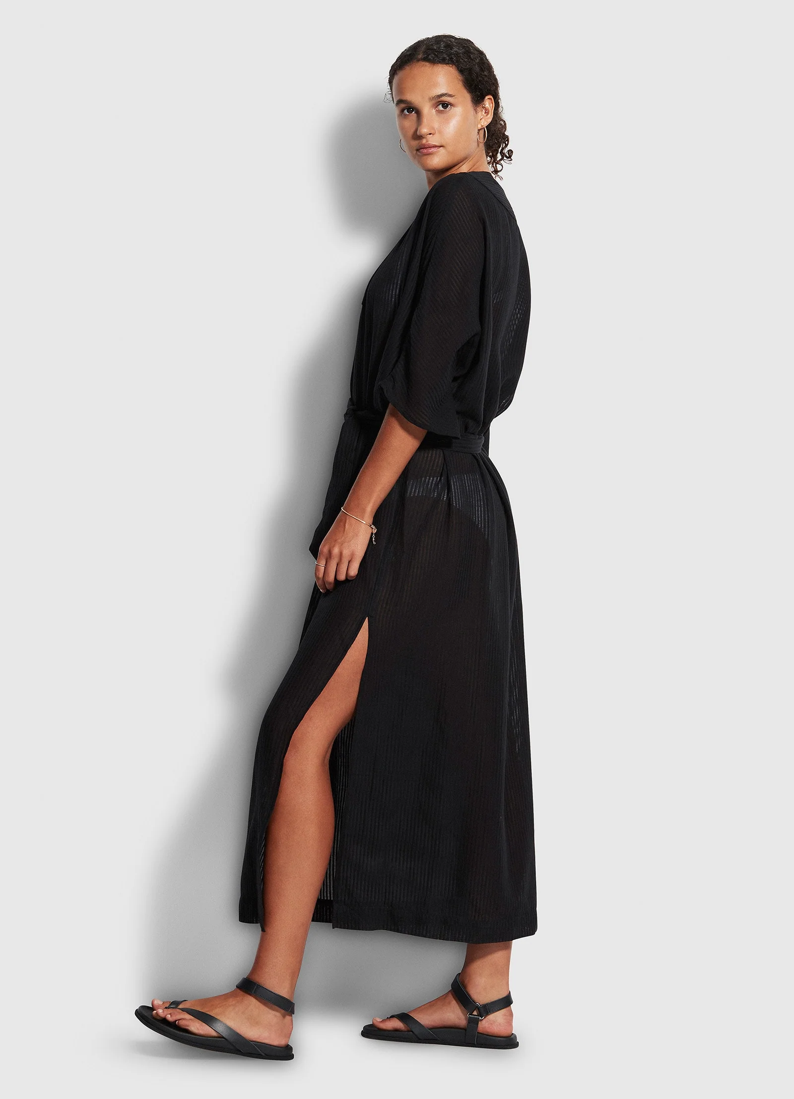 Longshore Kaftan   - Black - Image 2
