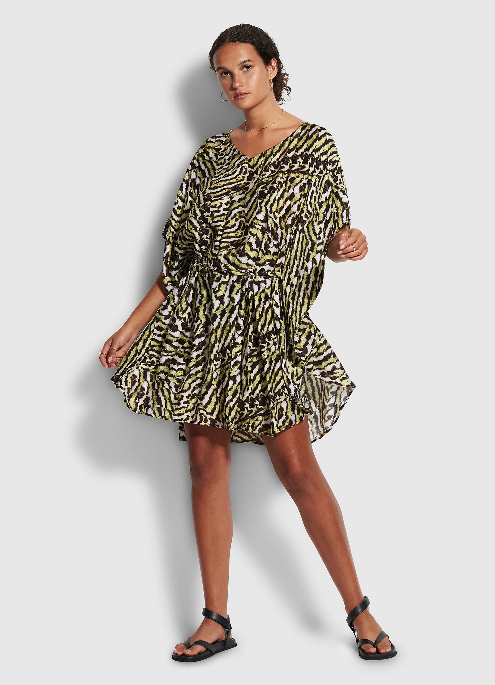 Mandalay Kaftan - Olive Oil - Image 2