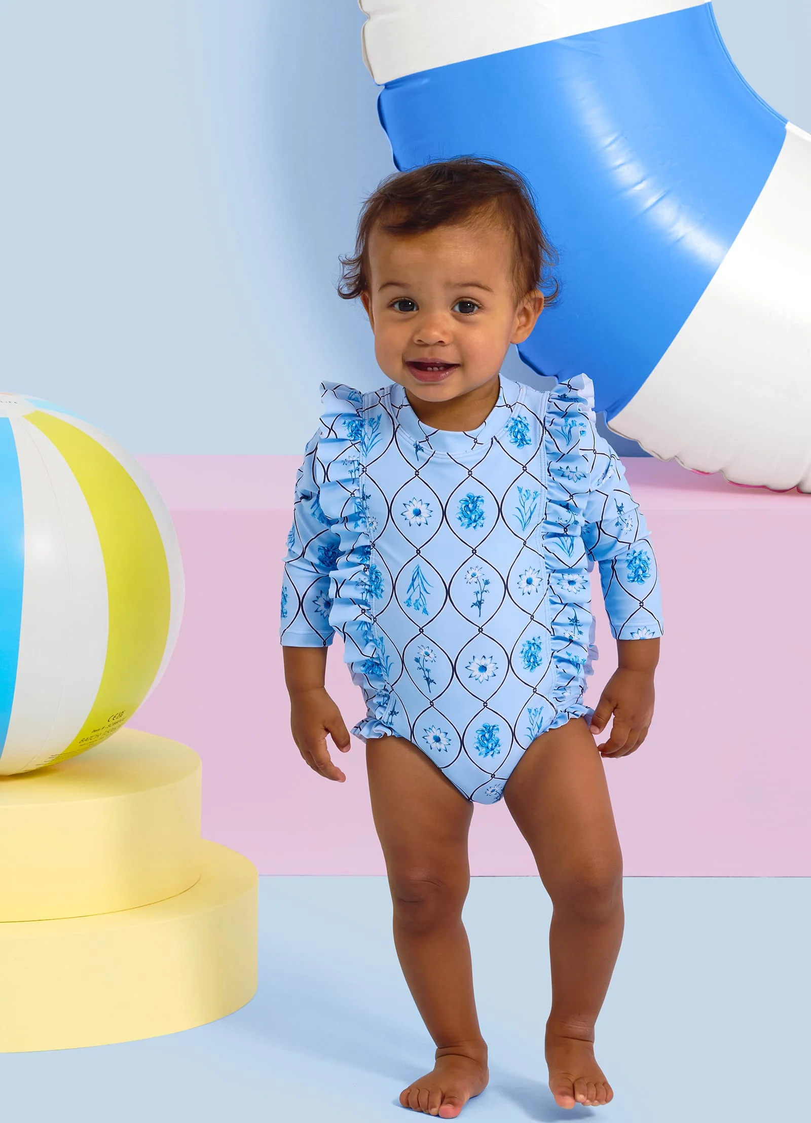 Marbella Frill Sunsuit - Marbella