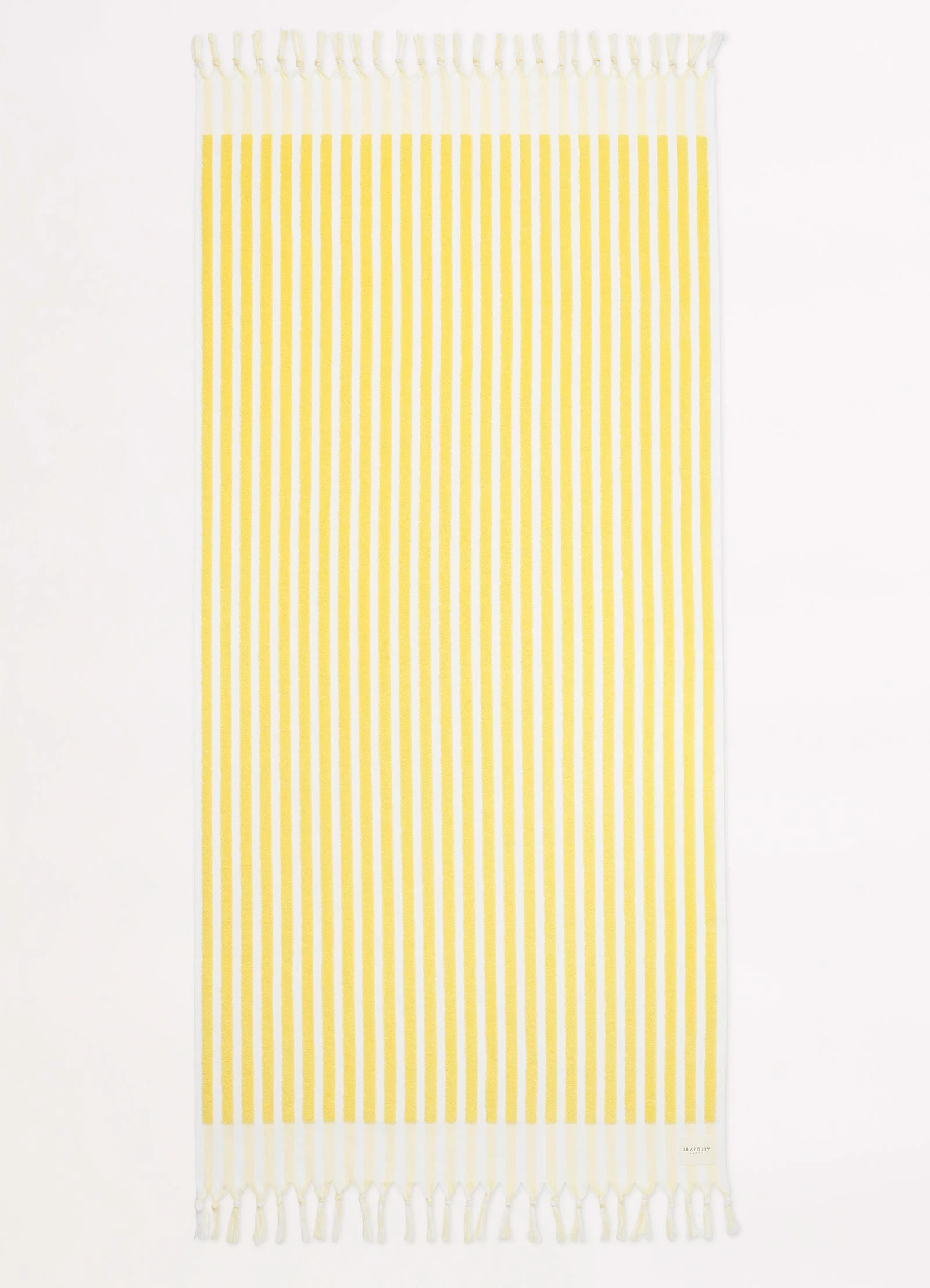 Marina Stripe Towel - Lemon - Image 2