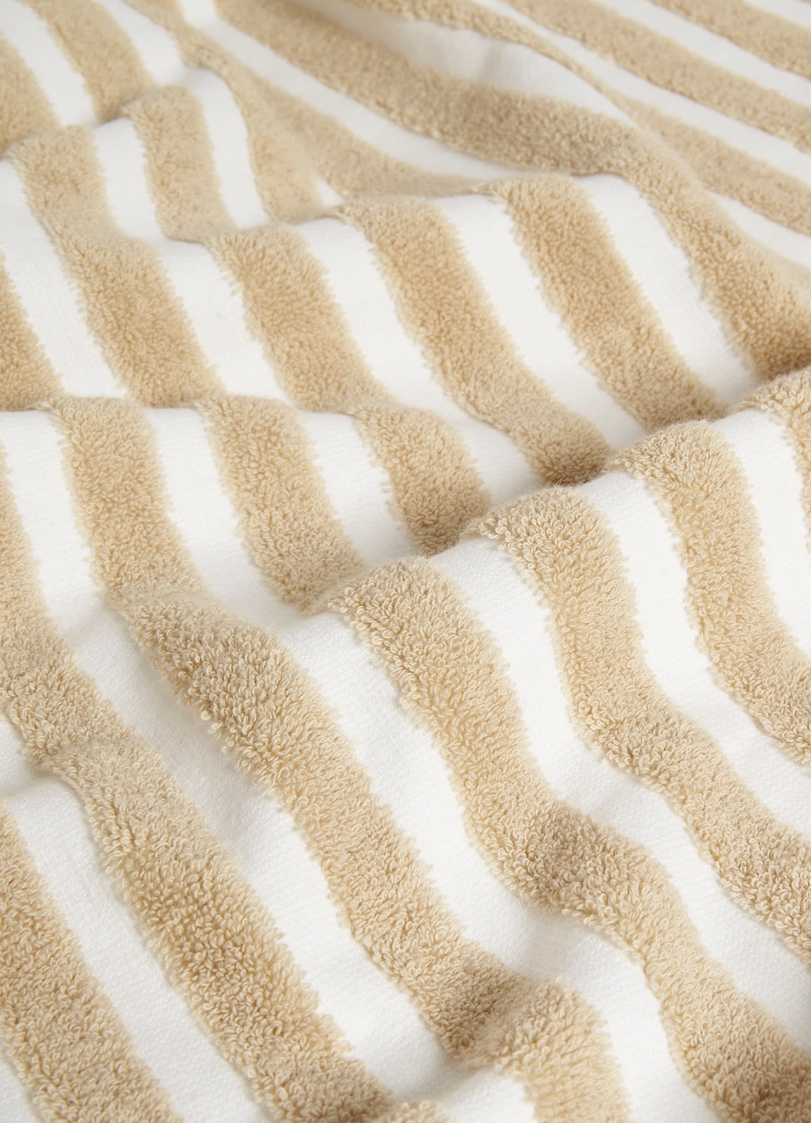Marina Stripe Towel - Natural - Image 4
