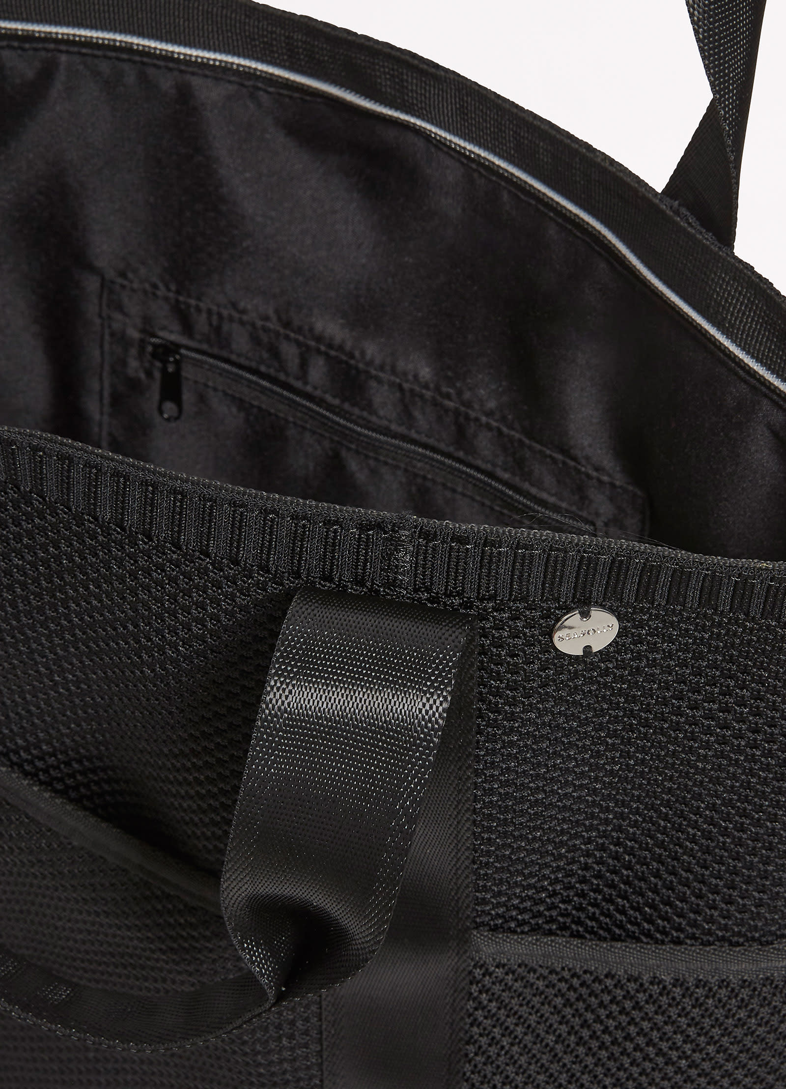 Mesh Carry All Tote - Black - Image 5