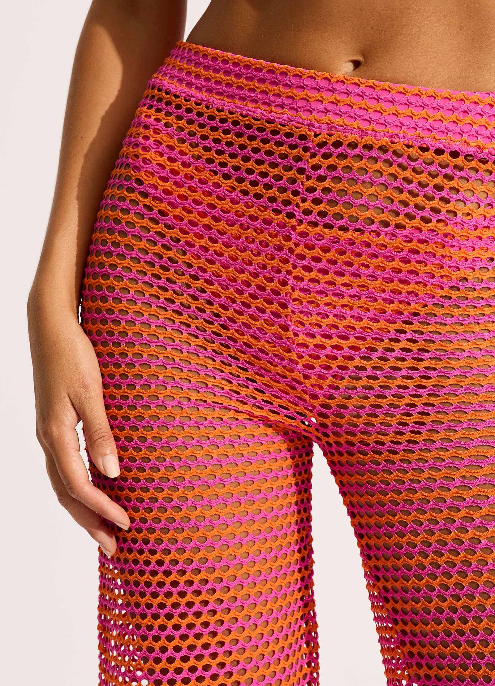 Mesh Effect Pant - Hot Pink - Image 5