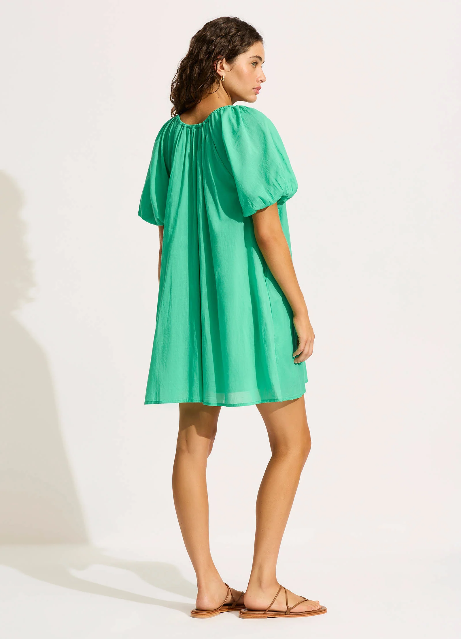 Mini Babydoll Dress - Jade - Image 3