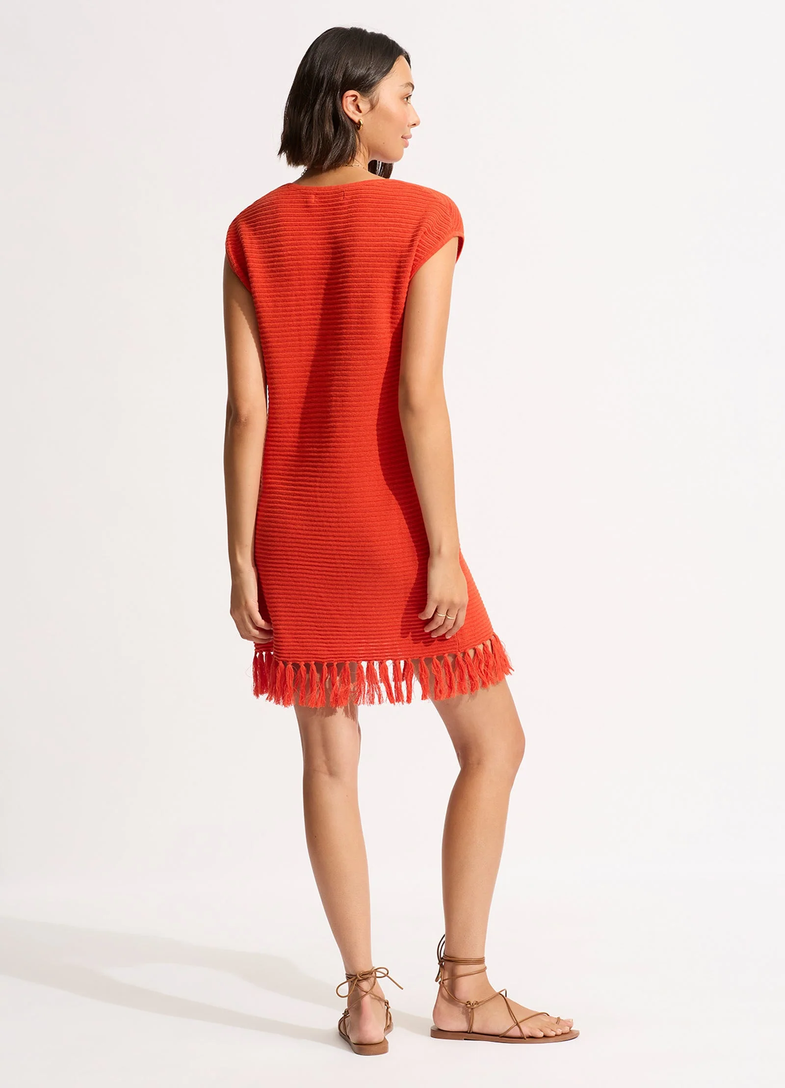 Mini Knit Cover Up - Tamarillo - Image 3