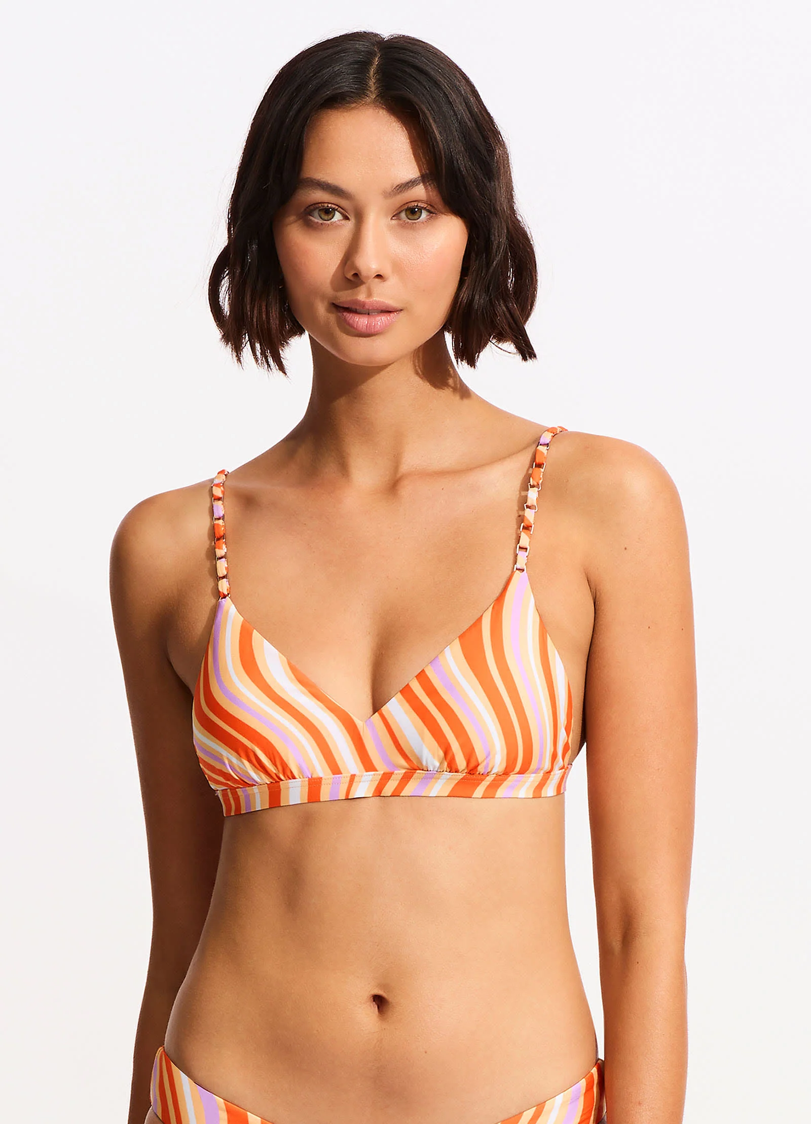 Mod Squad FixedTri Bra - Mandarin - Image 2