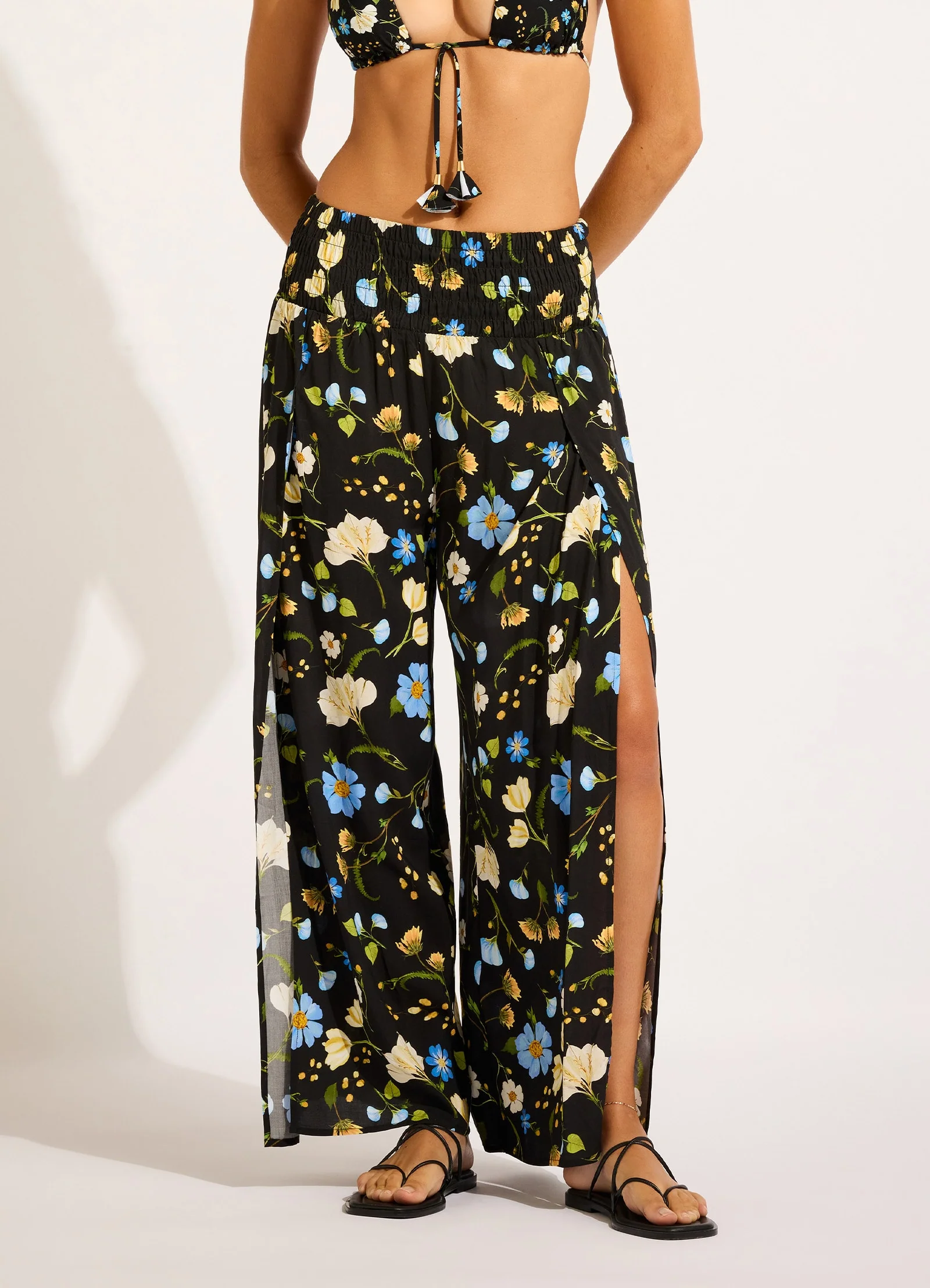 Modern Romance Shirred Waist Wrap Pant - Image 2