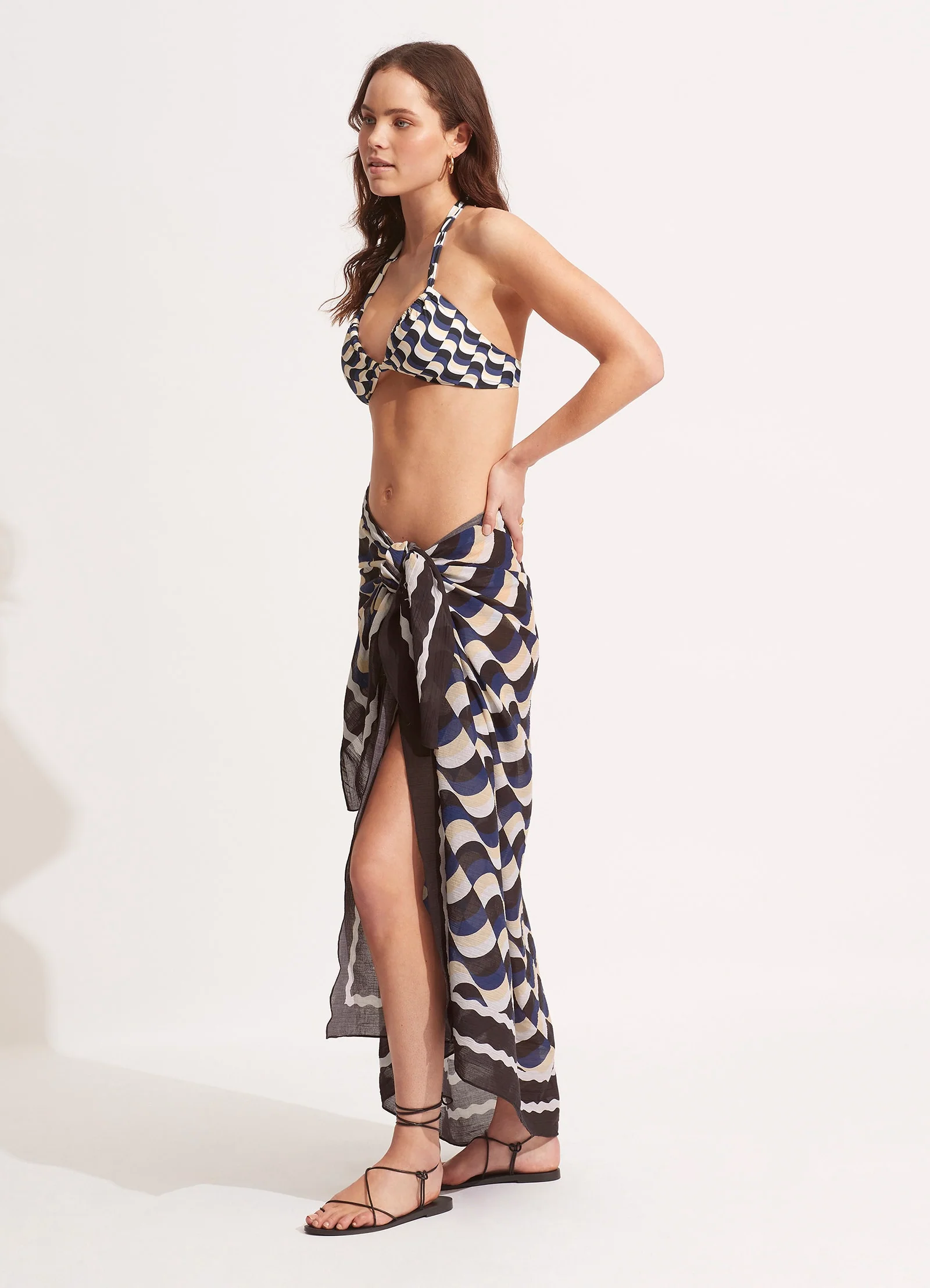 Modern Take Sarong - Black - Image 2