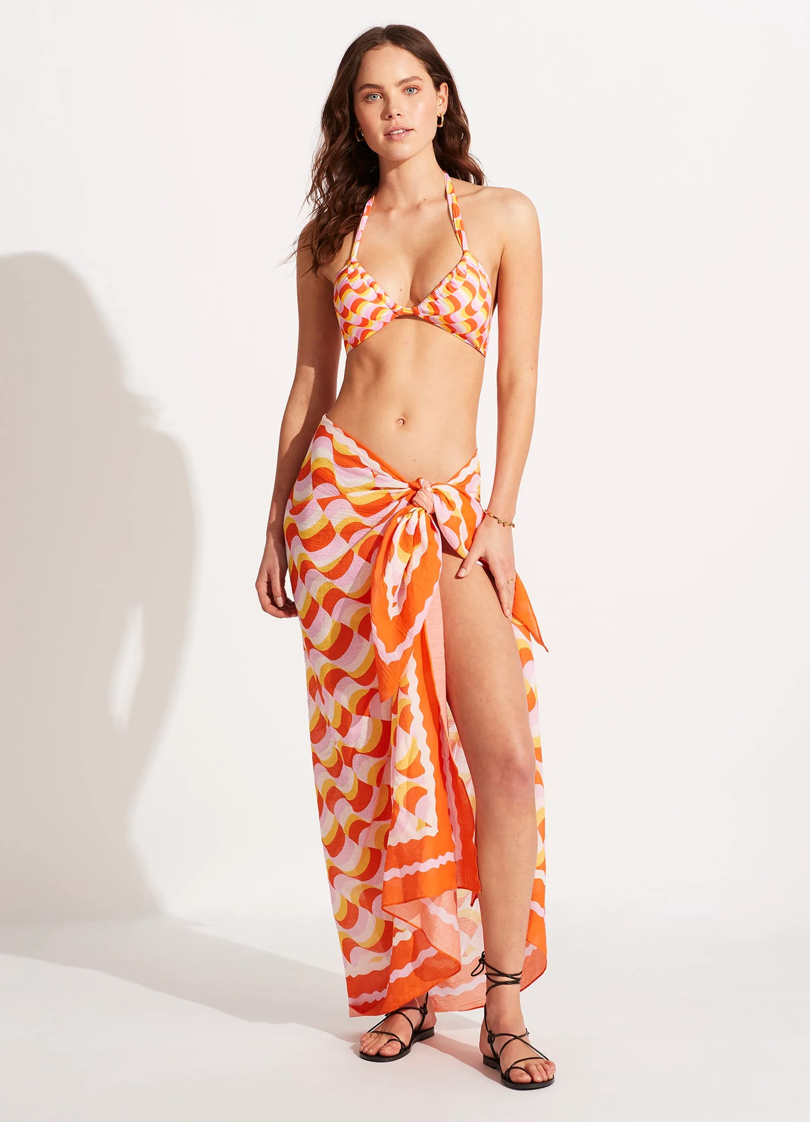 Modern Take Sarong - Mandarin - Image 2