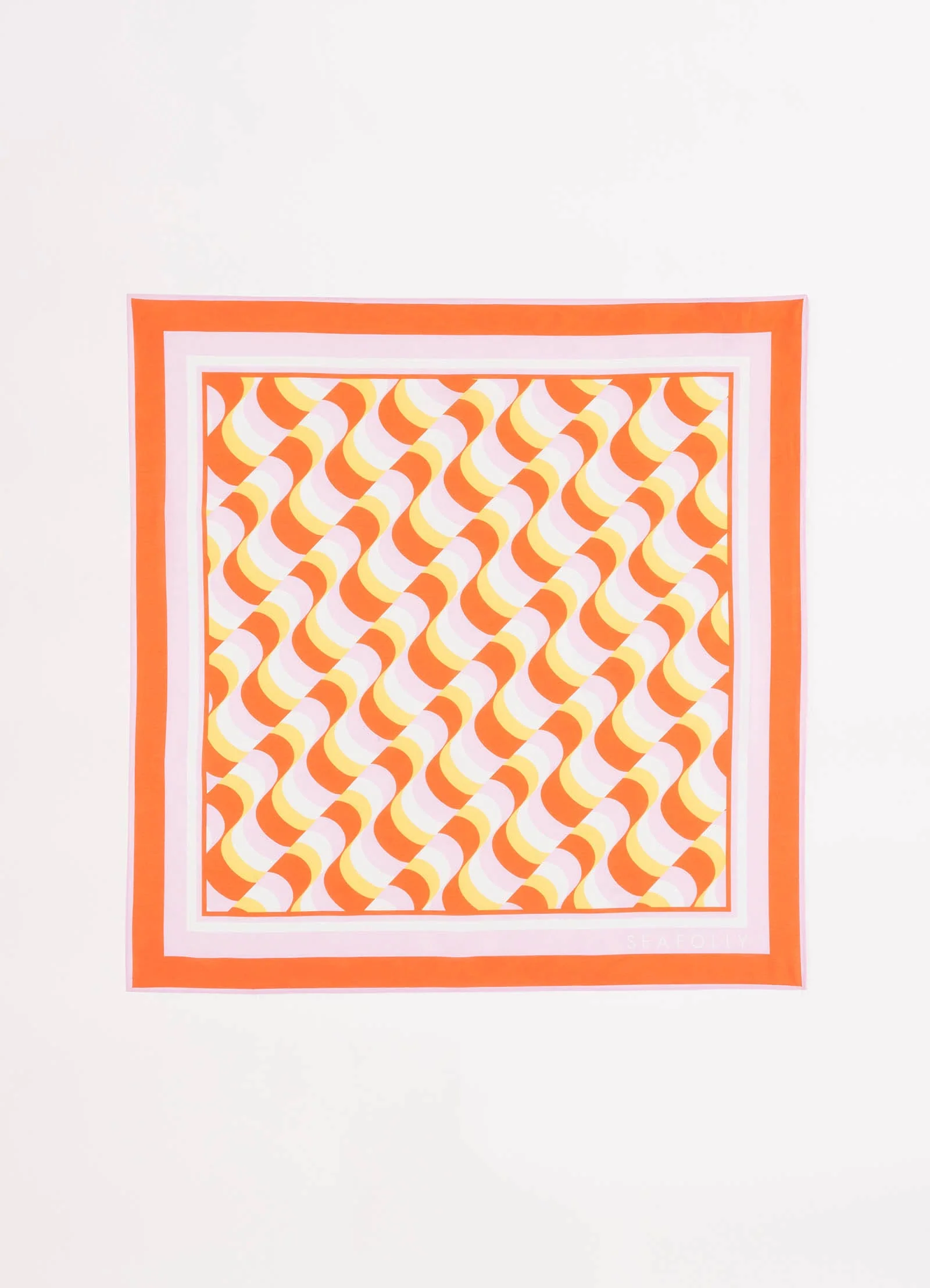 Modern Take Scarf - Mandarin - Image 2