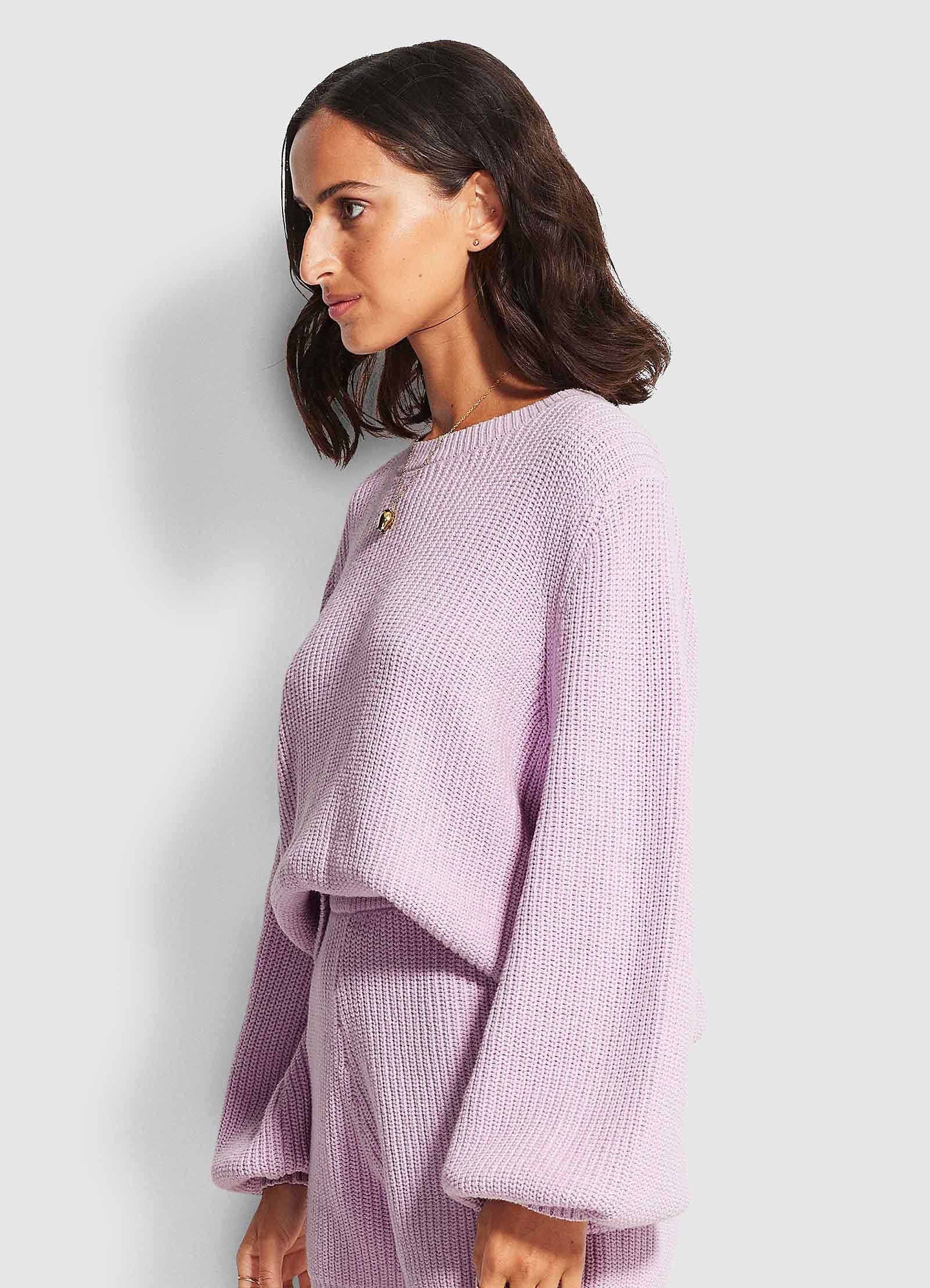 North Coast Chunky Knit - Lilac - Image 2