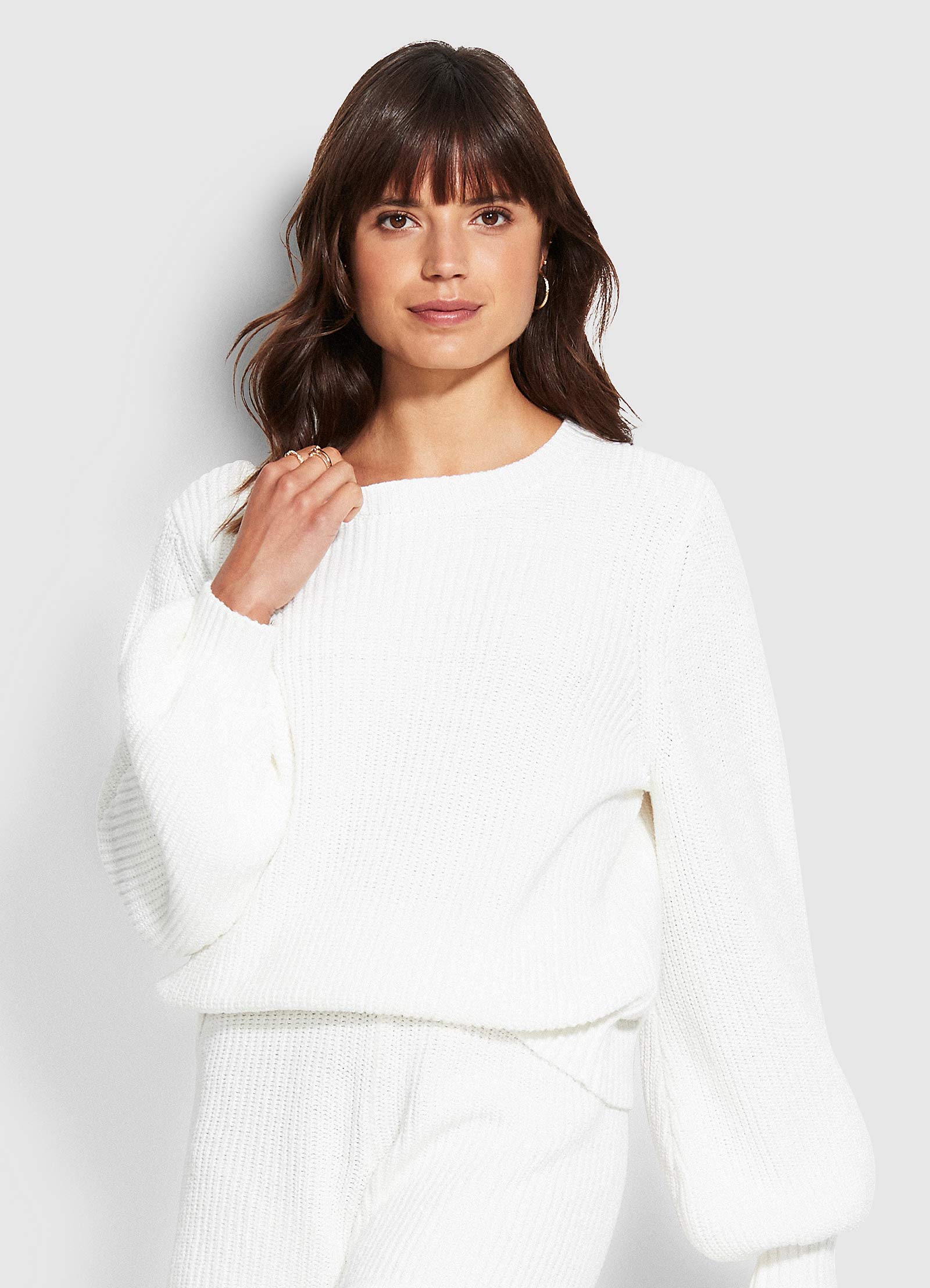 North Coast Chunky Knit - White