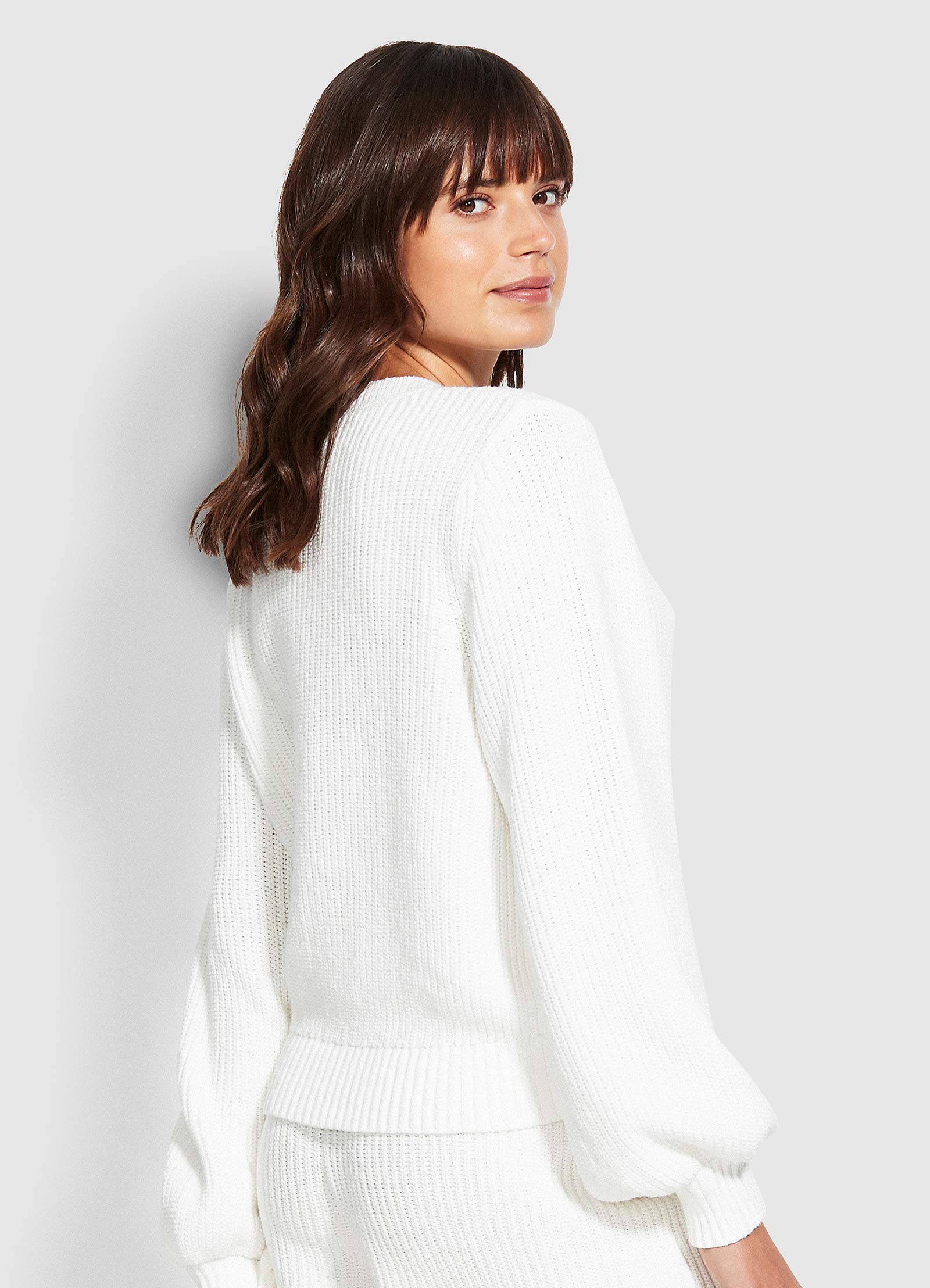 North Coast Chunky Knit - White - Image 4