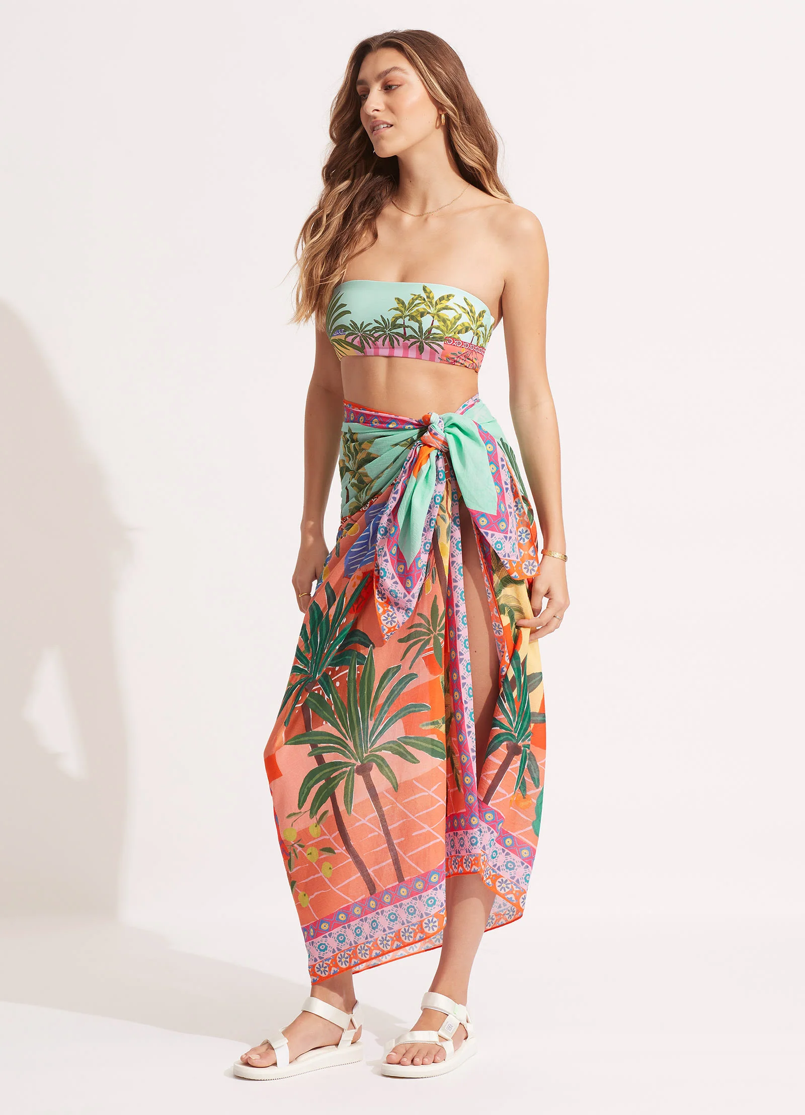 On Vacation Sarong - Azure - Image 2