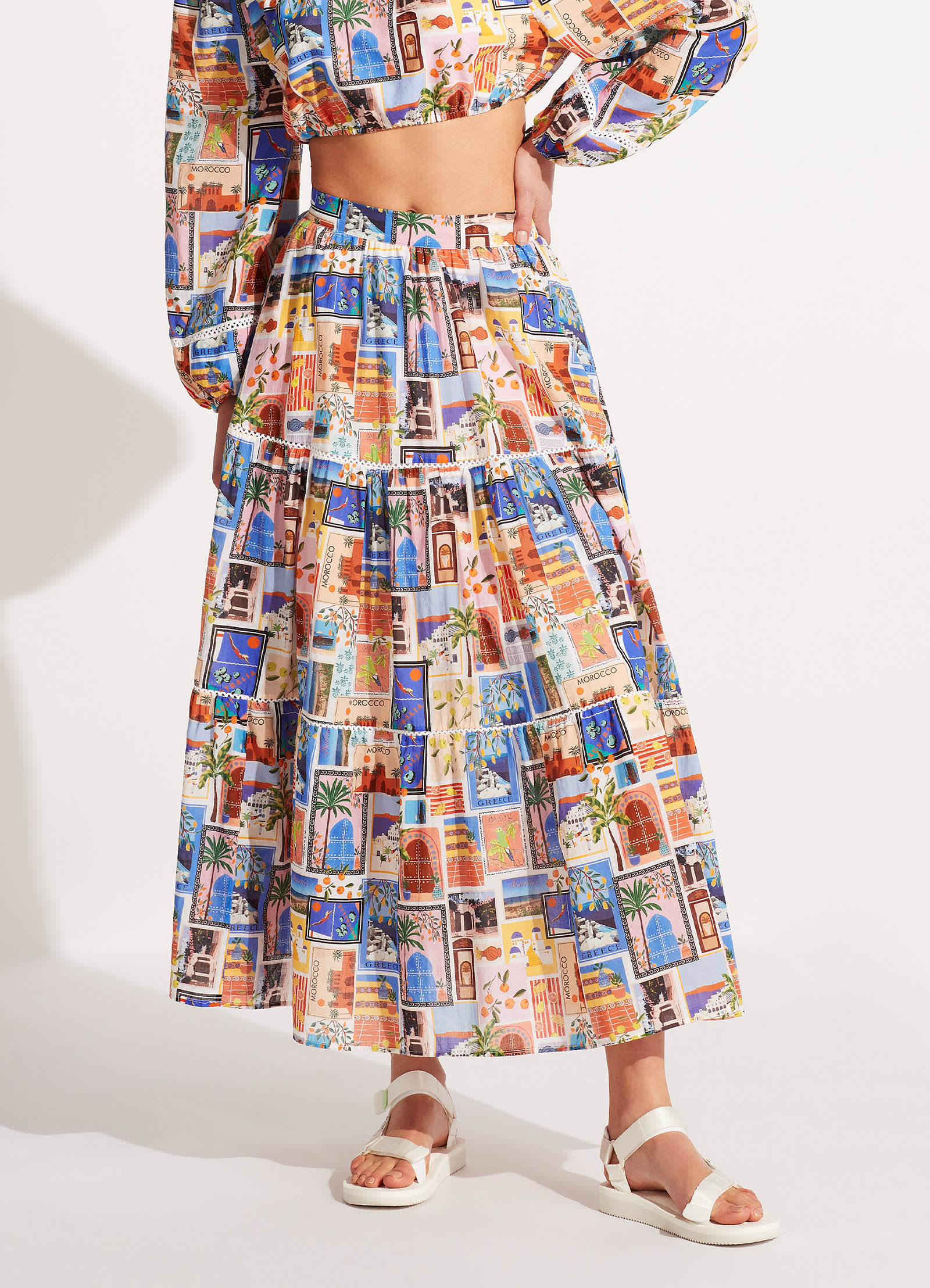 On Vacation Skirt - Azure - Image 2