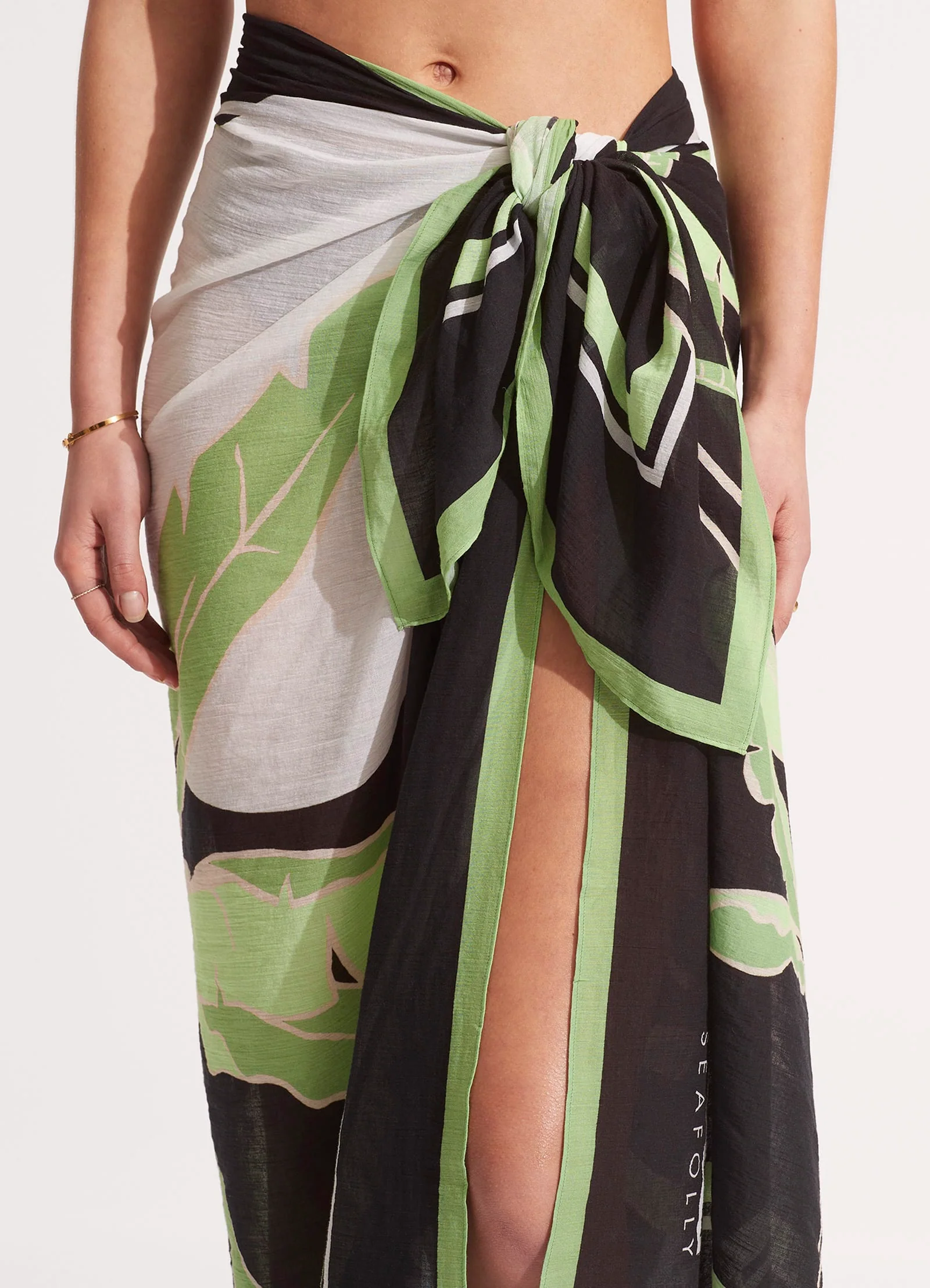 Palm Paradise Pareo - Black - Image 4