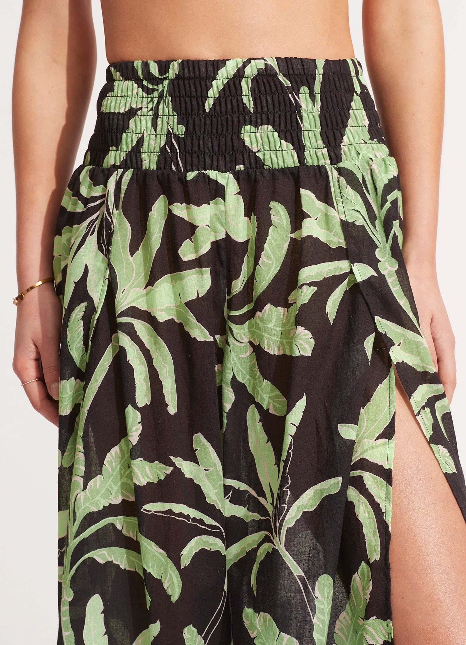 Palm Paradise Wrap Pant - Black - Image 5