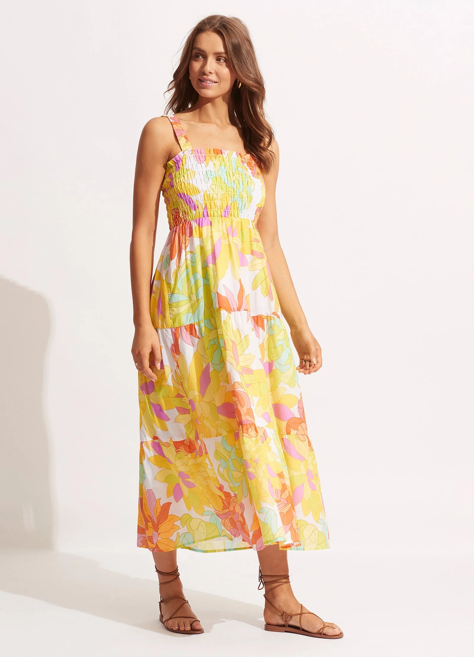 Palm Springs Midi Dress - Lime Light - Image 2