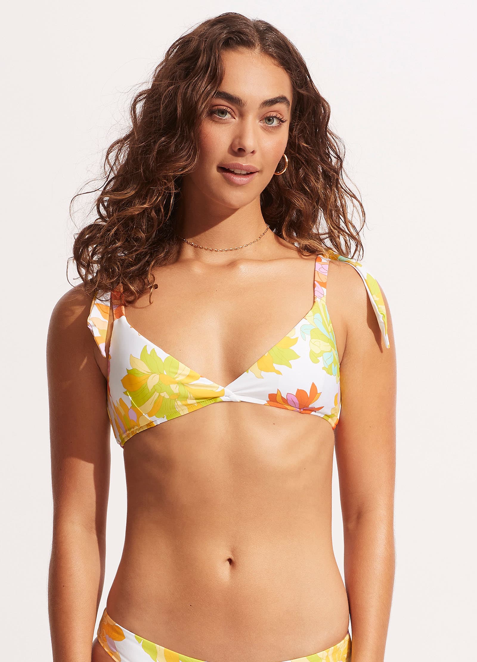 Palm Springs Wrap Front Bralette - Lime Light - Image 2