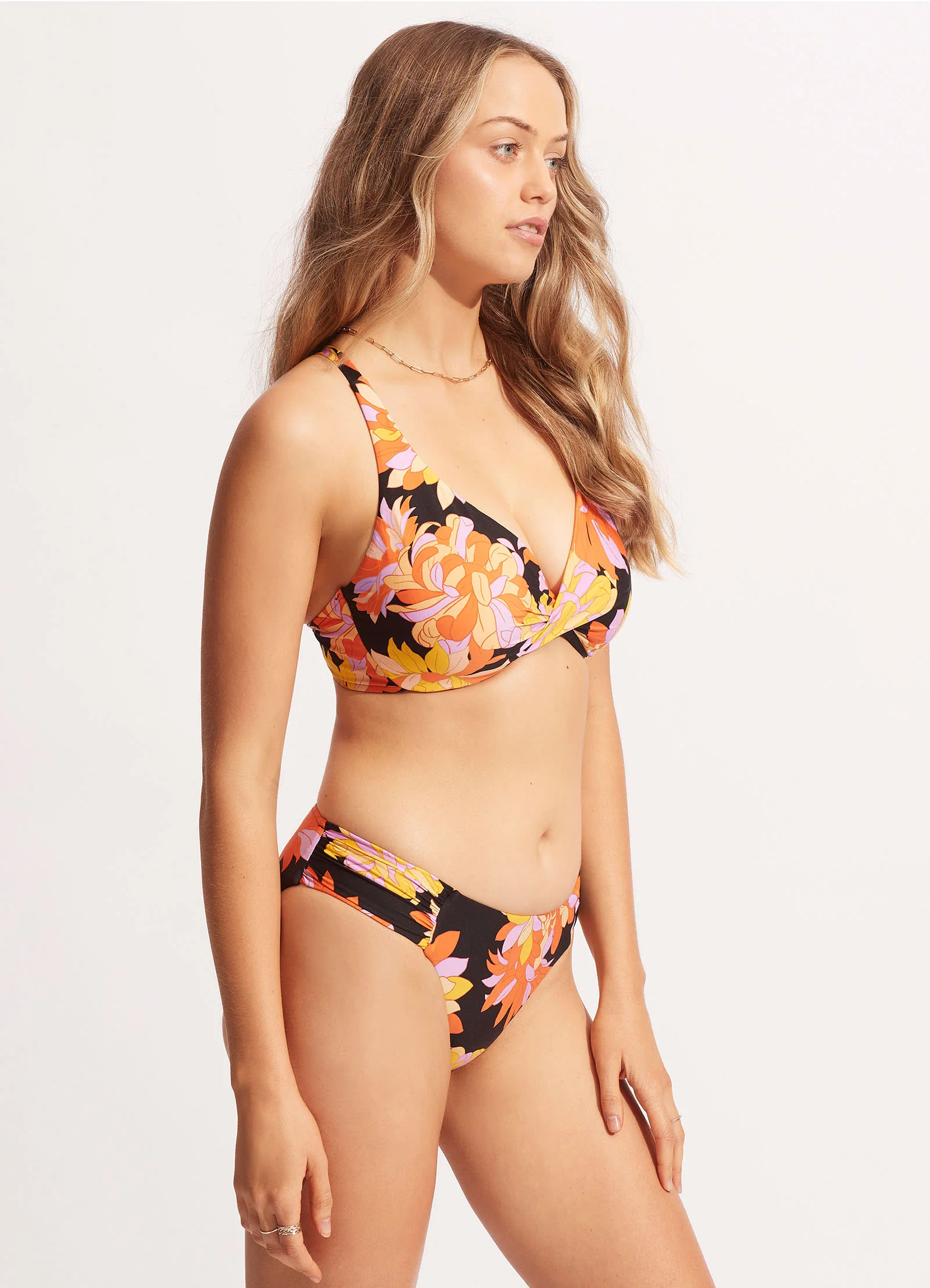 Palm Springs Wrap Front F Cup - Black - Image 3