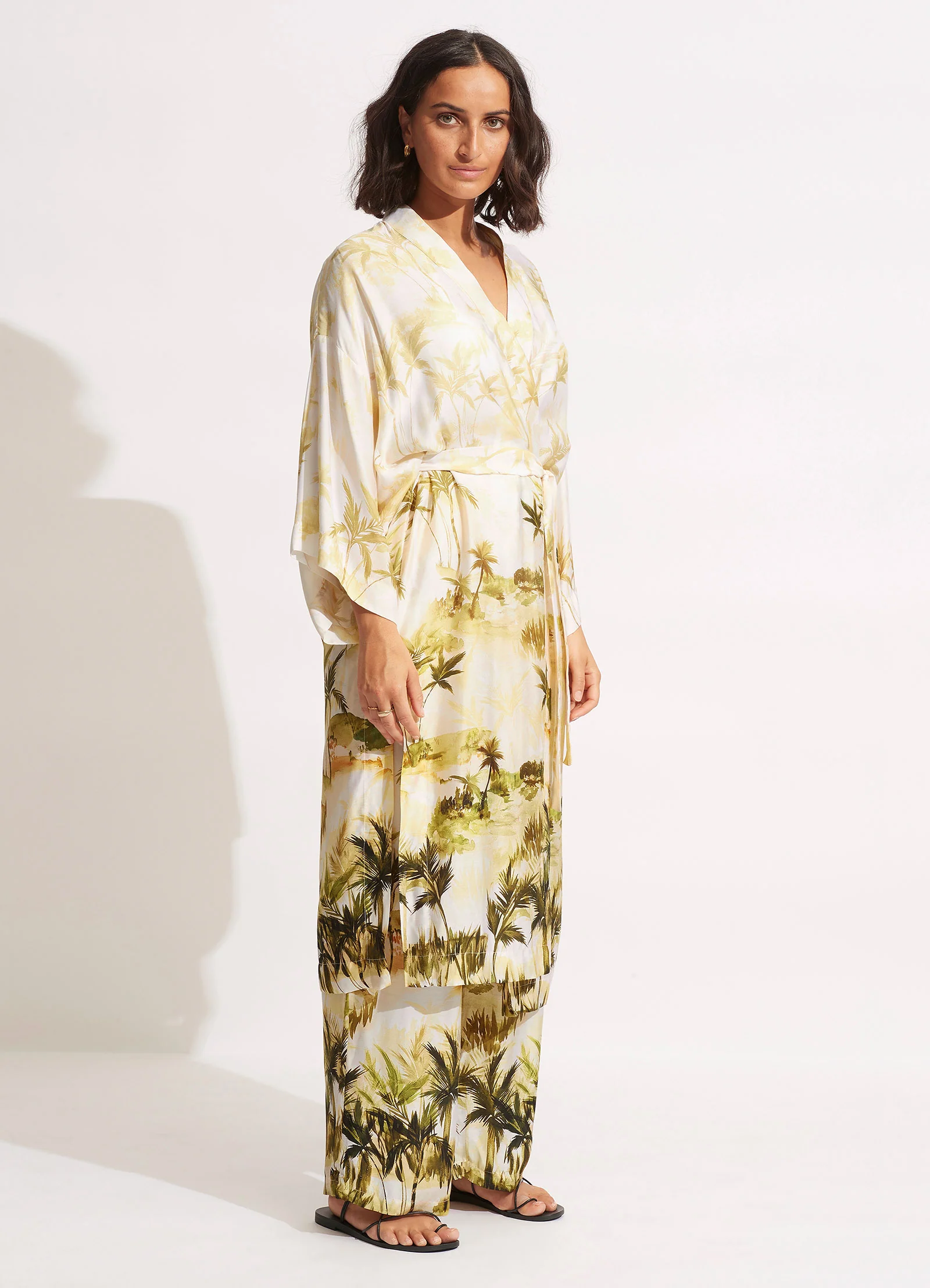 Palms Kimono - Olive - Image 4