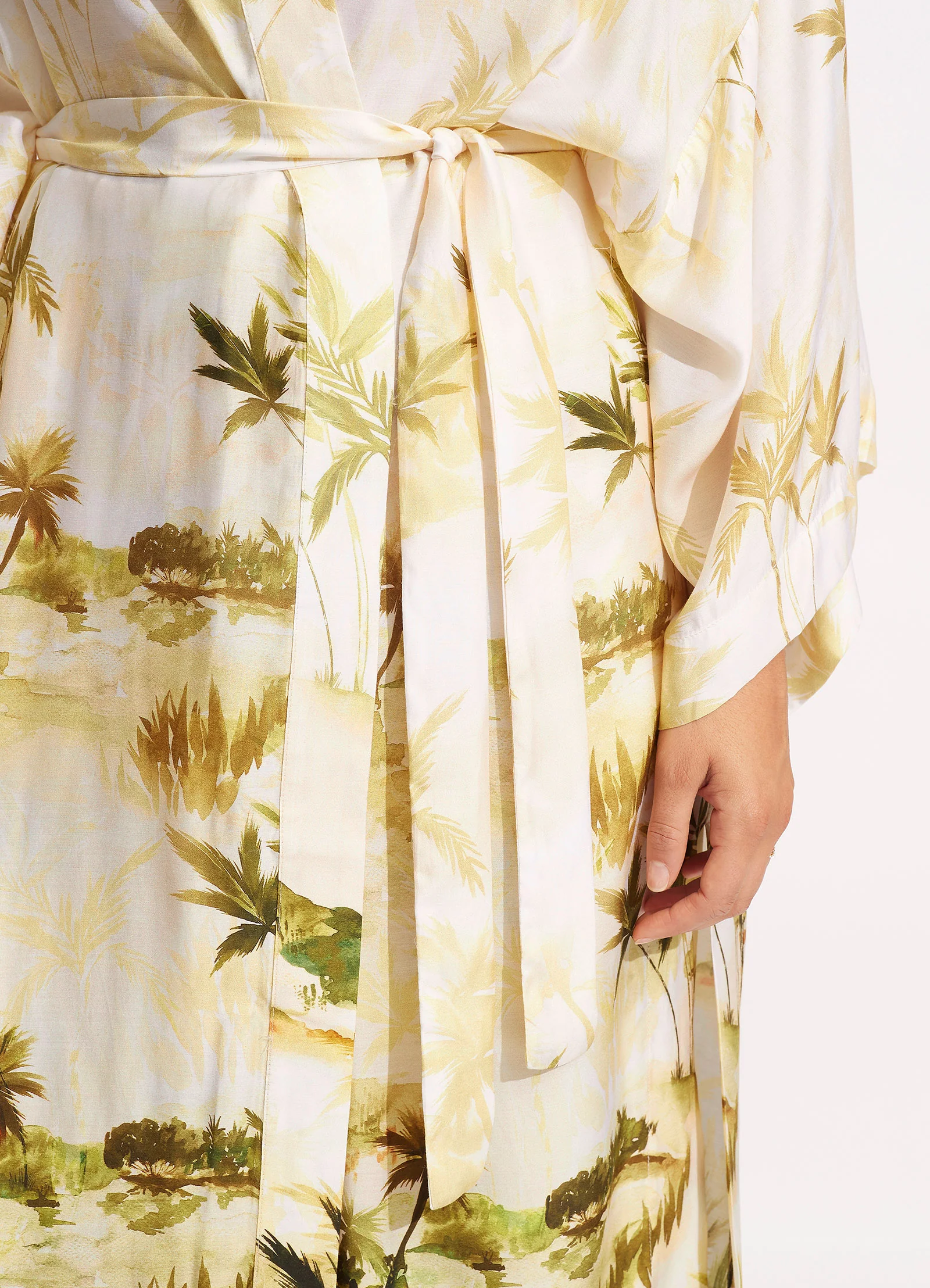 Palms Kimono - Olive - Image 6