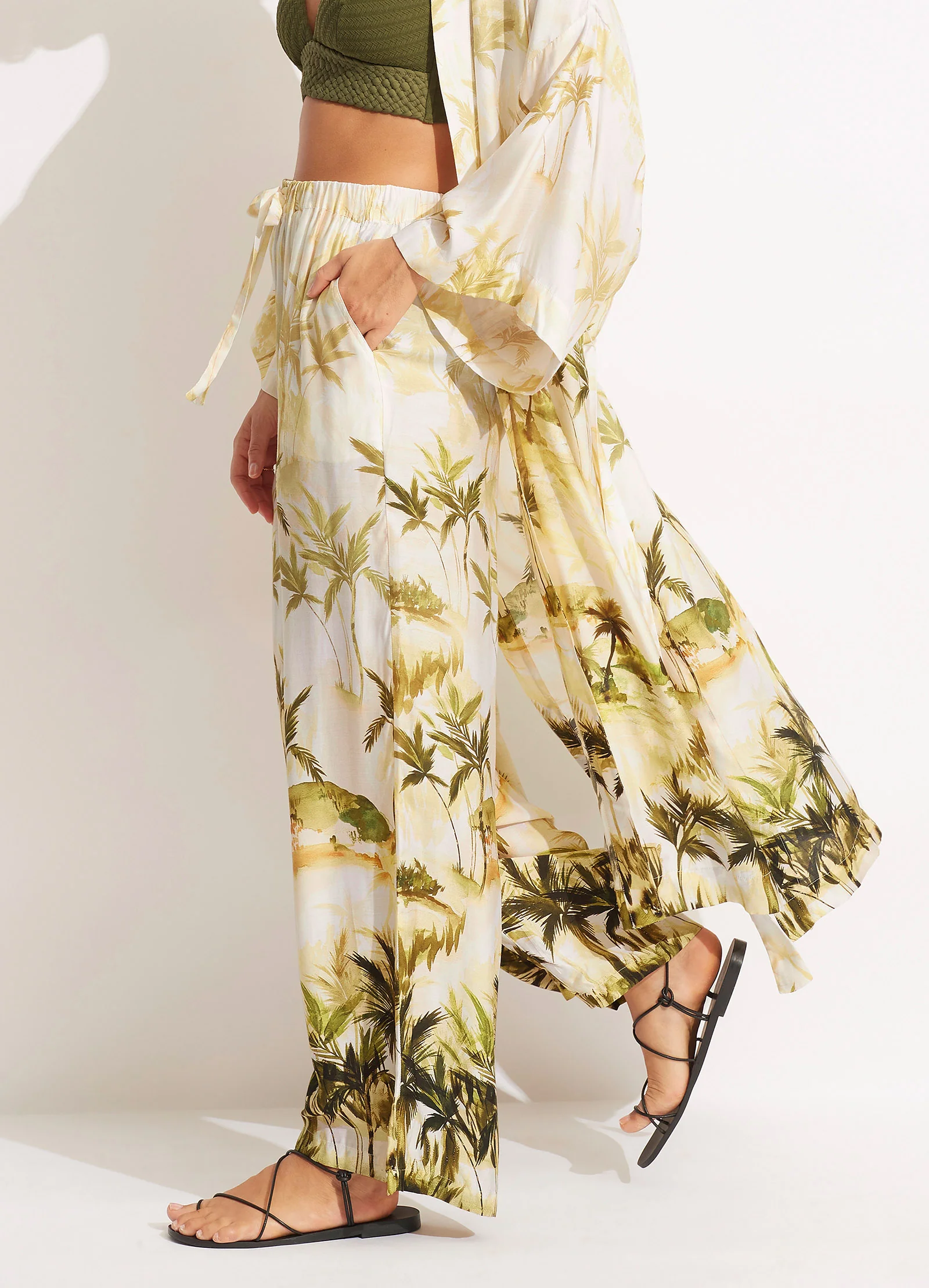 Palms Pant  - Olive - Image 3