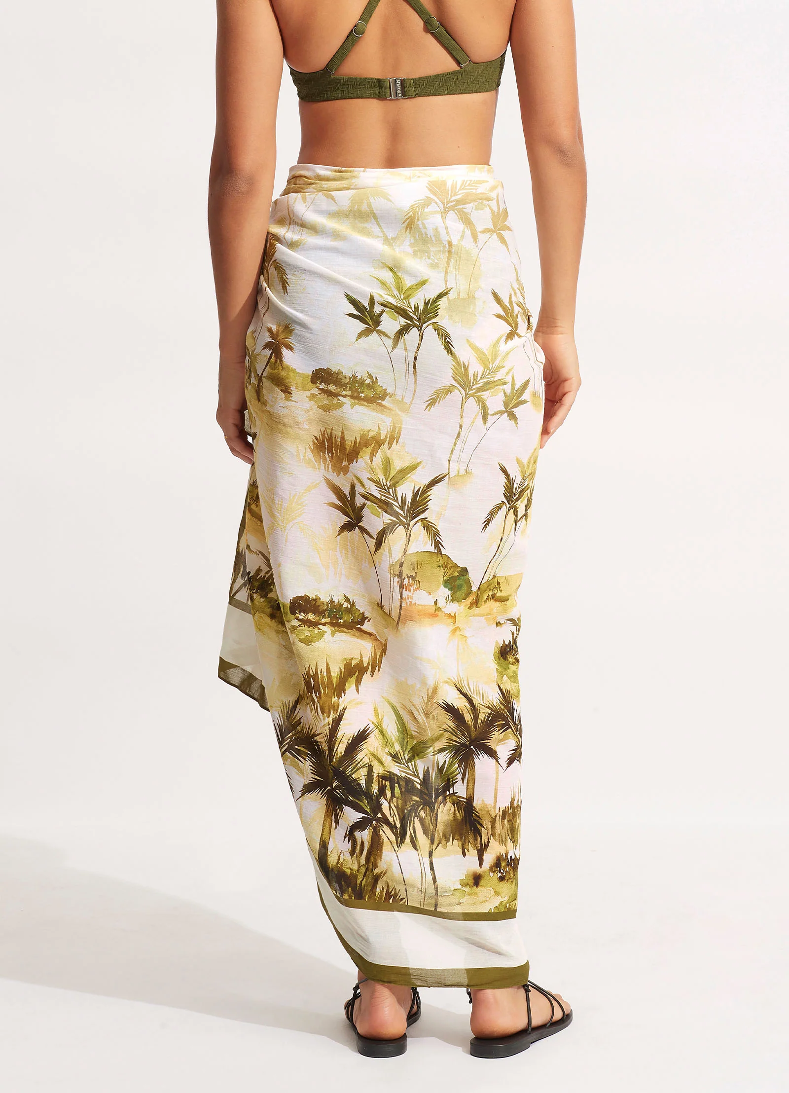 Palms Pareo - Olive - Image 4