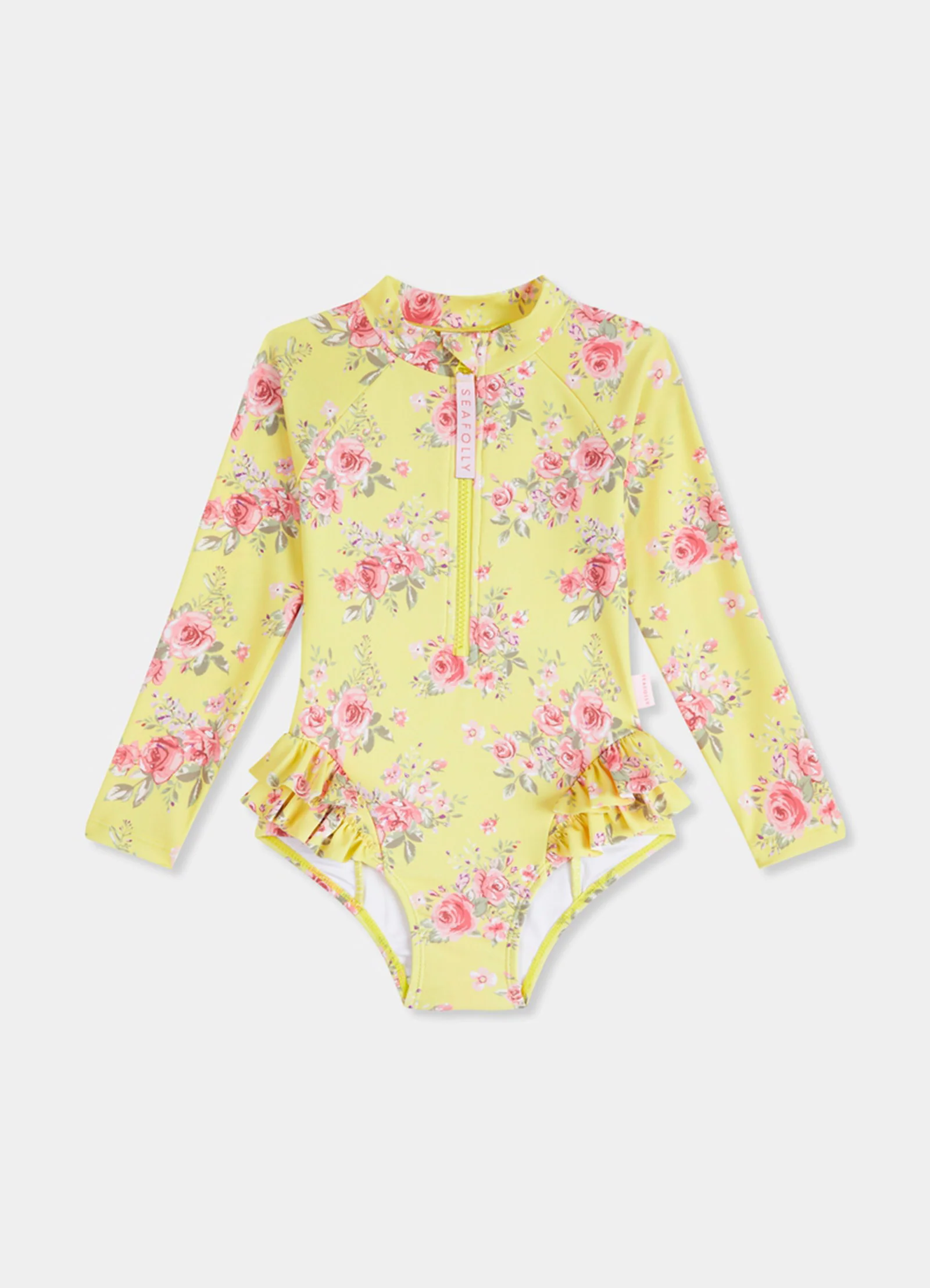 Paradise Garden Girls Ruffle Hip Paddlesuit - Floral - Image 4