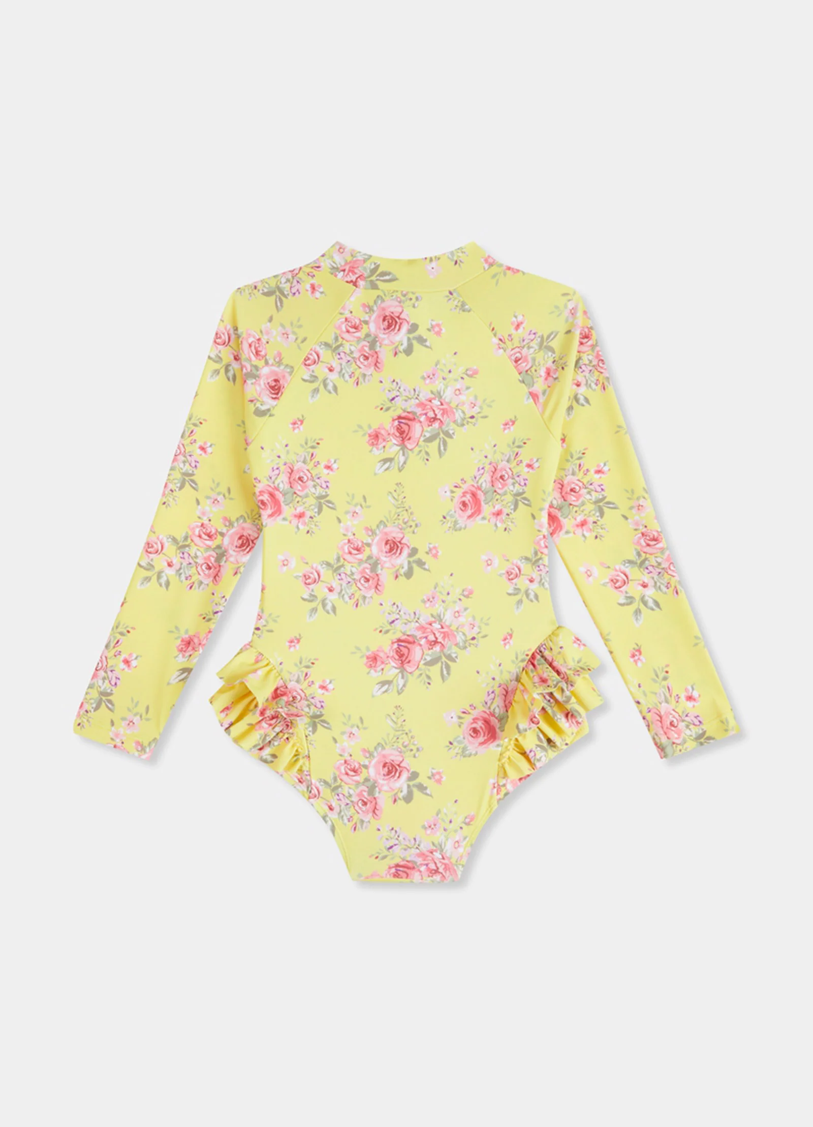 Paradise Garden Girls Ruffle Hip Paddlesuit - Floral - Image 5