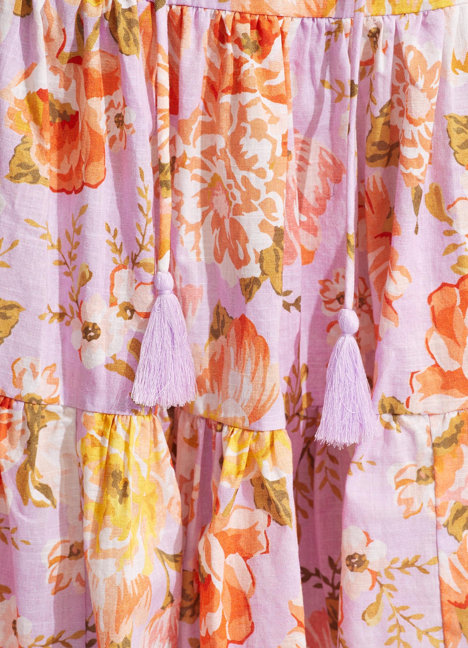 Paradise Garden Tiered Dress  - Lilac - Image 6